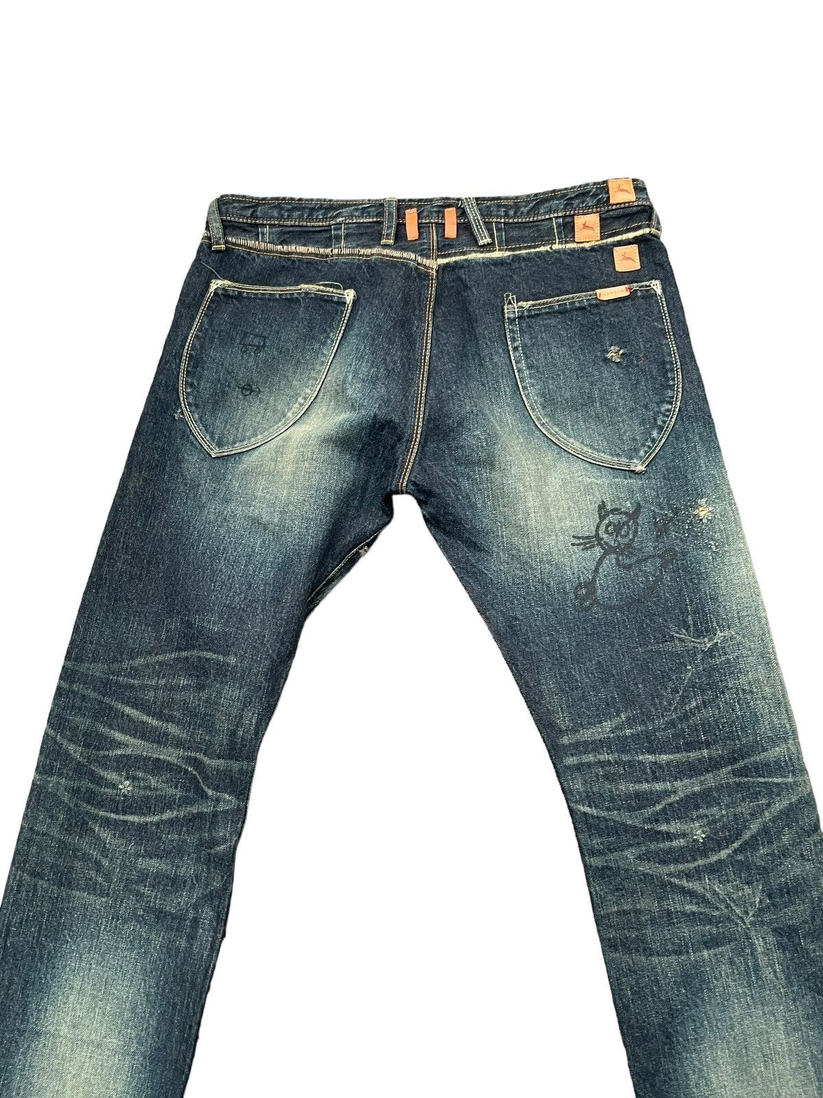 Japanese Brand × Paul Smith Red Ear Paul Smith Red Ear Howgate Wonder Selvedge Distresed Size US 31 - 11 Thumbnail
