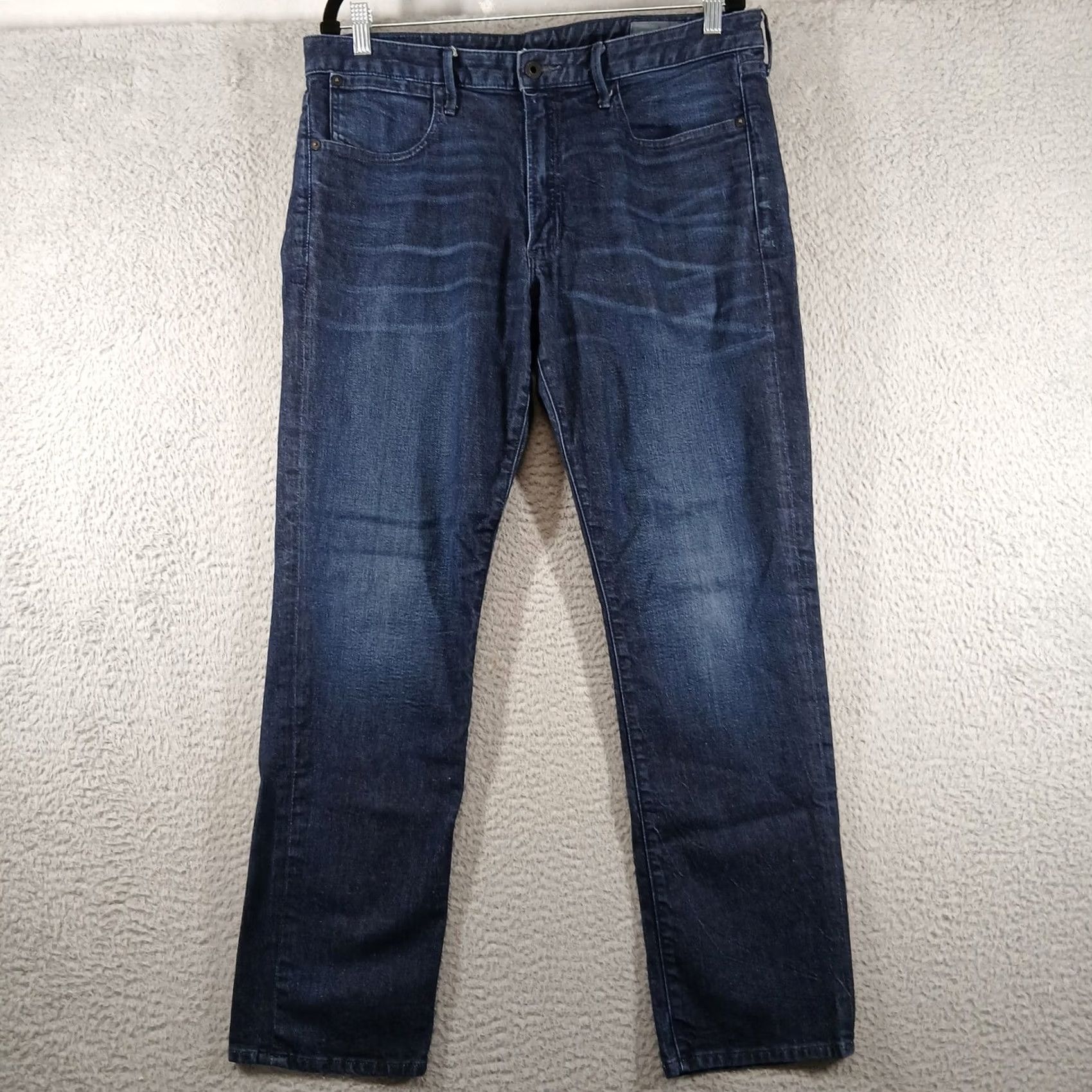 Bonobos Bonobos Jeans Mens 35 Blue Premium Indigo Whiskered Faded Wash Size US 35 - 2 Thumbnail