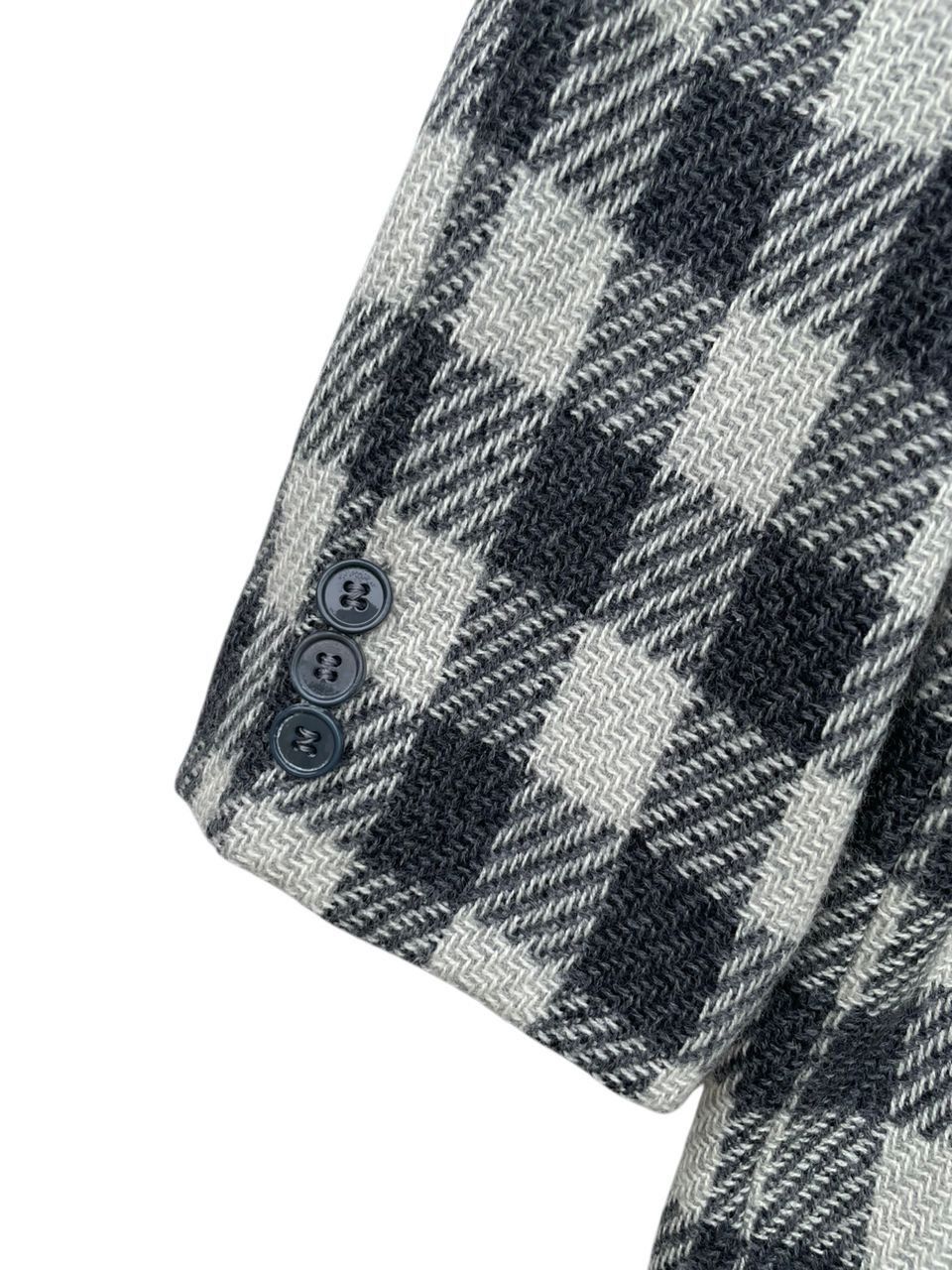 Vintage RARE🔥 Daniela Maeea Black And White Plaid Wool Blazer Jacket Size US M / EU 48-50 / 2 - 6 Thumbnail