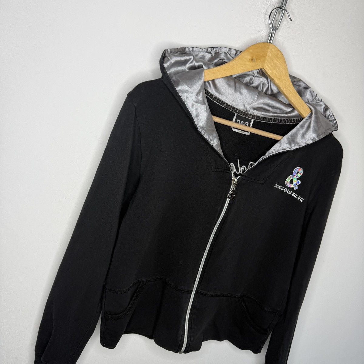 Dolce & Gabbana Y2K vintage dolce & gabbana zip up hoodie D&G Streetwear VTg Size M / US 6-8 / IT 42-44 - 3 Thumbnail