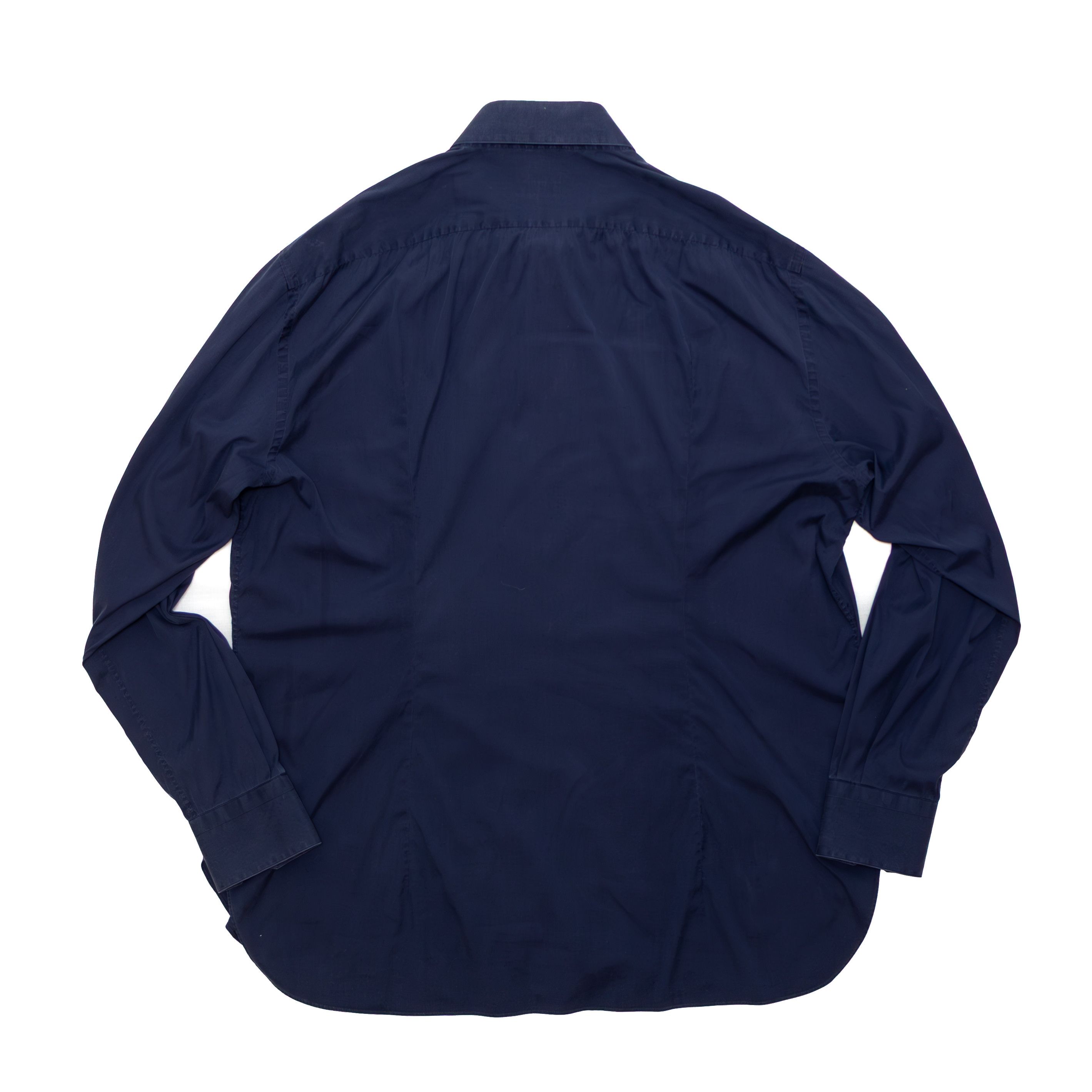 Zilli ZILLI Men’s Navy Blue Classic Long Sleeves Dress Shirt Size US XL / EU 56 / 4 - 2 Thumbnail