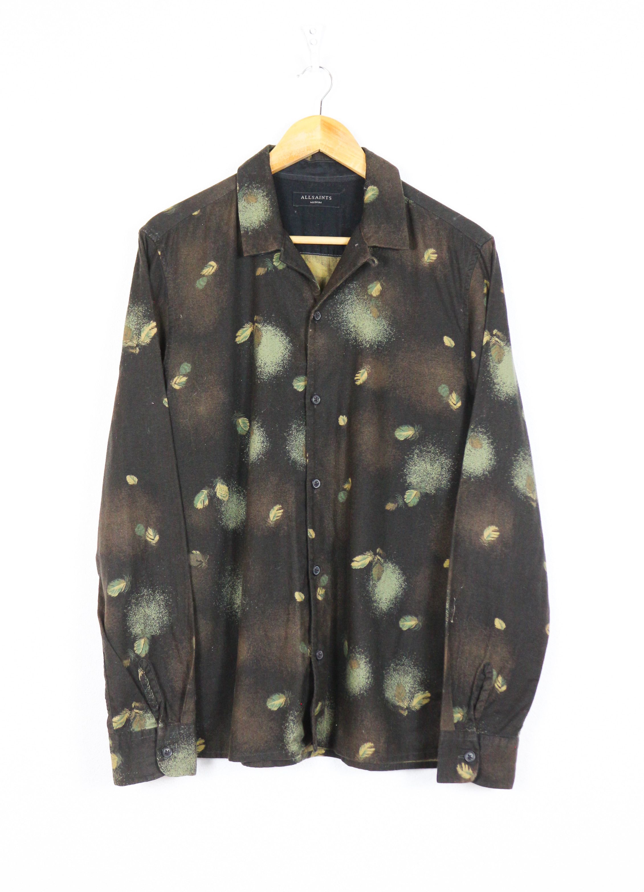 Allsaints Allsaints Abilene Printed Open Collar Shirt Size US M / EU 48-50 / 2 - 1 Thumbnail