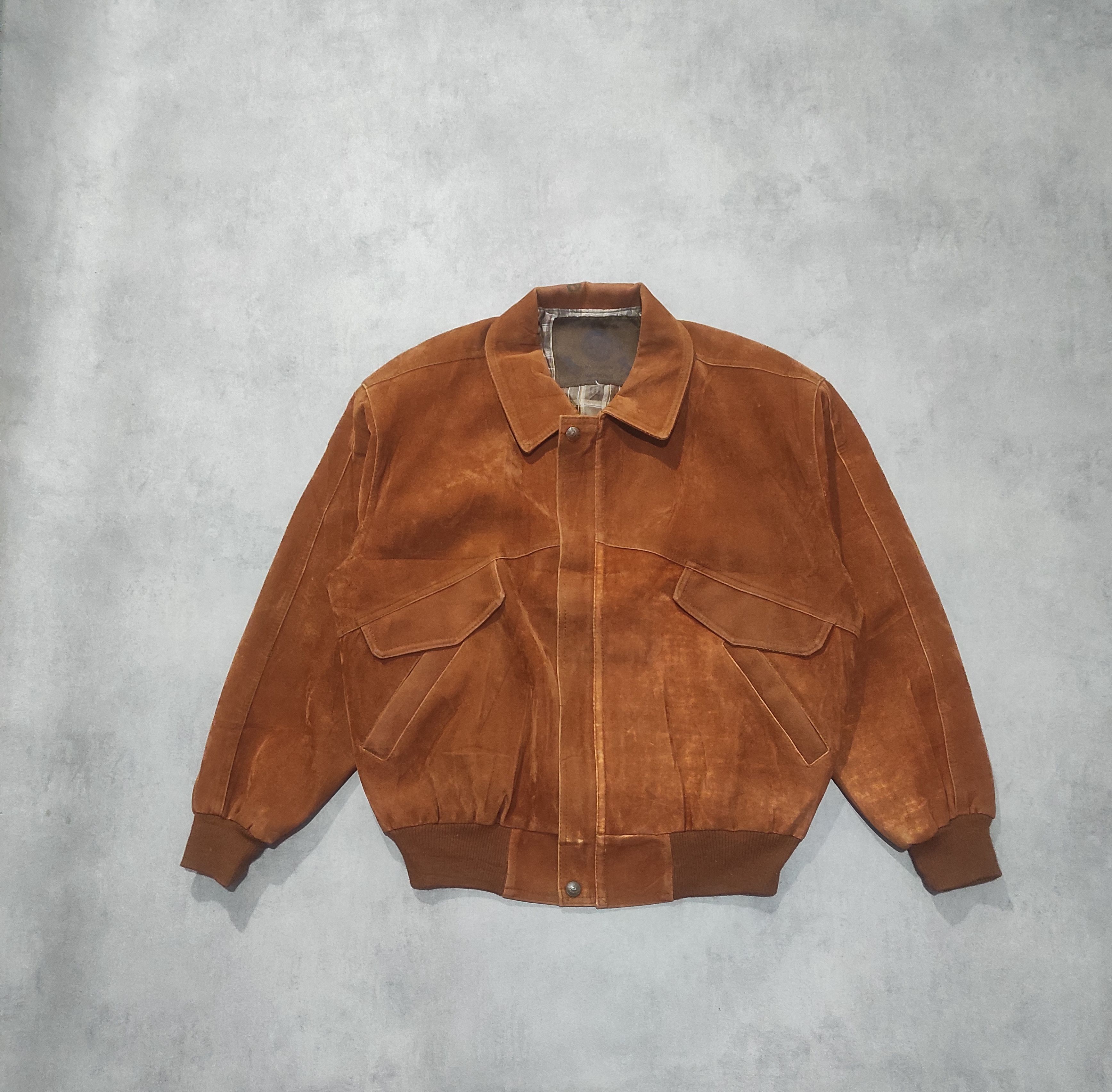 Other Vintage Alta Moda Suede Jacket – Cognac Brown Size US M / EU 48-50 / 2 - 1 Thumbnail