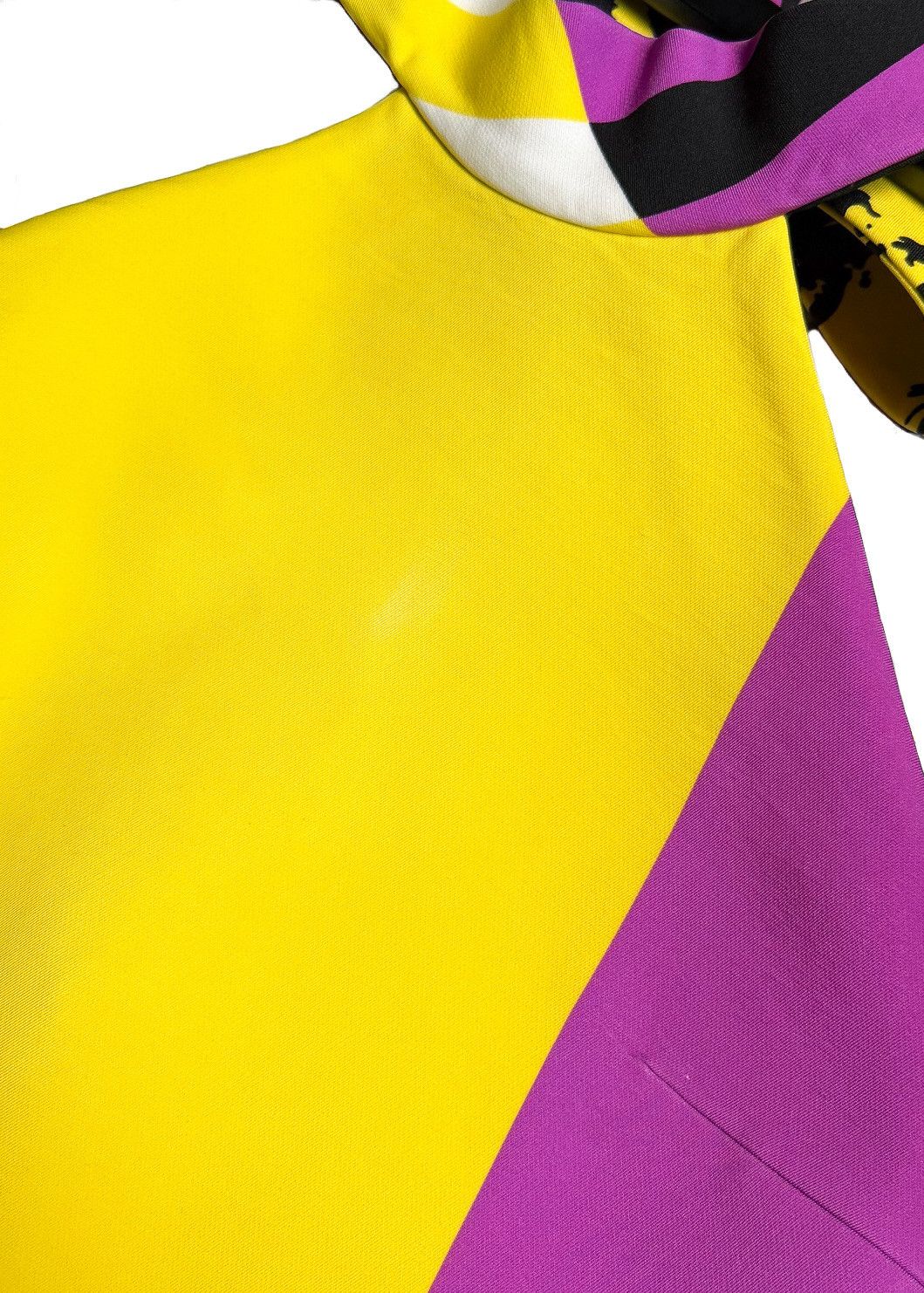 Dior Christian Dior SS22 Runway Yellow Print Halter Mini Dress Size XL / US 12-14 / IT 48-50 - 8 Thumbnail