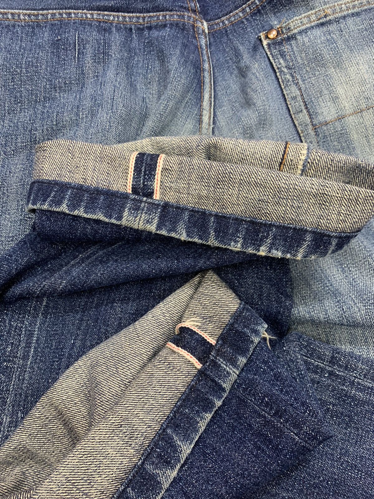Grailed DISTRESSED DENIM SINGLE POCKET & BACKLE BACK. Size US 30 / EU 46 - 4 Thumbnail