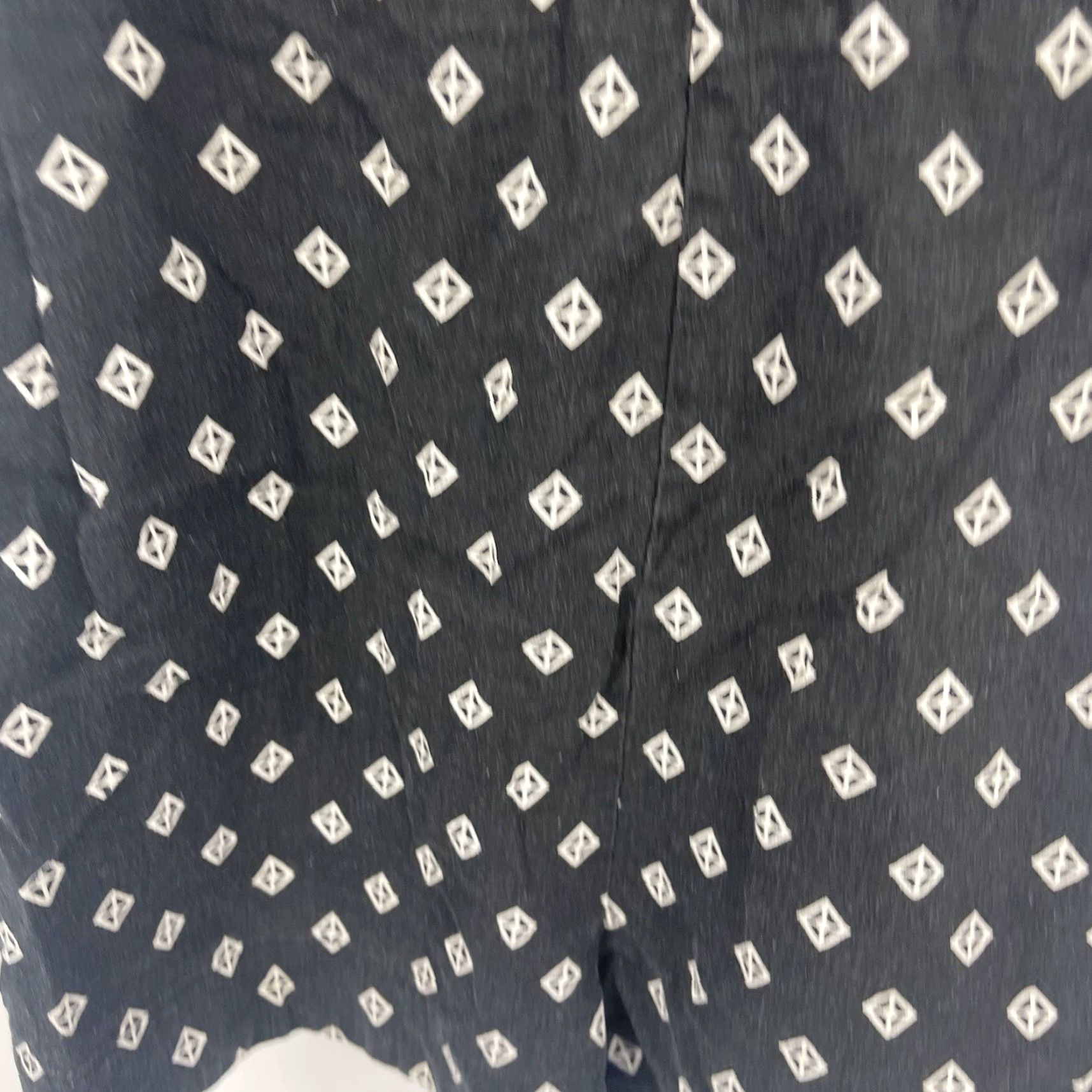 Free People Free People Geometric Print Romper Women XS Black Sleeveless Linen Blend Casual Party Size 26" / US 2 / IT 38 - 6 Thumbnail