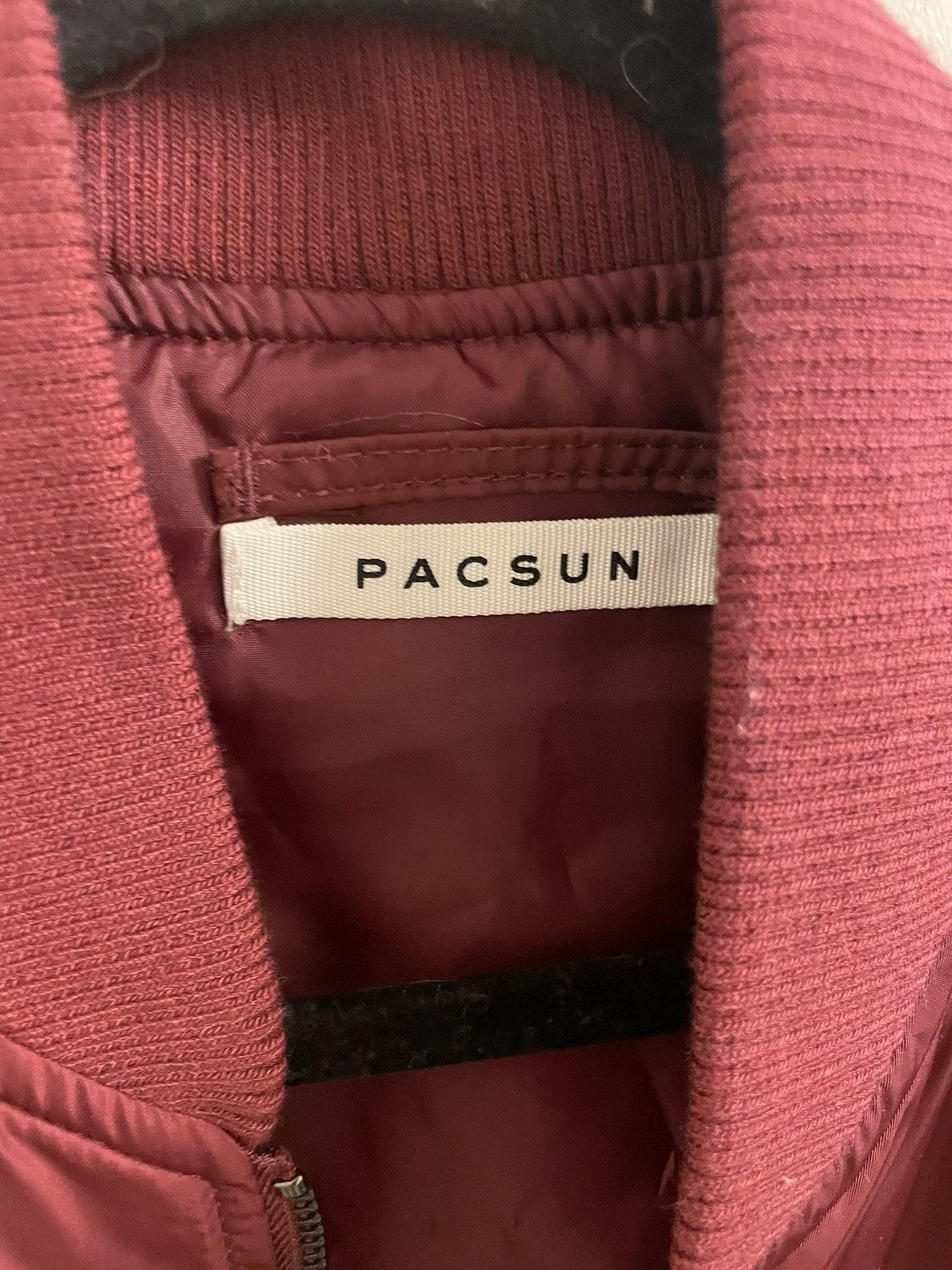 Pacsun Maroon Bomber Jacket Size US M / EU 48-50 / 2 - 4 Thumbnail