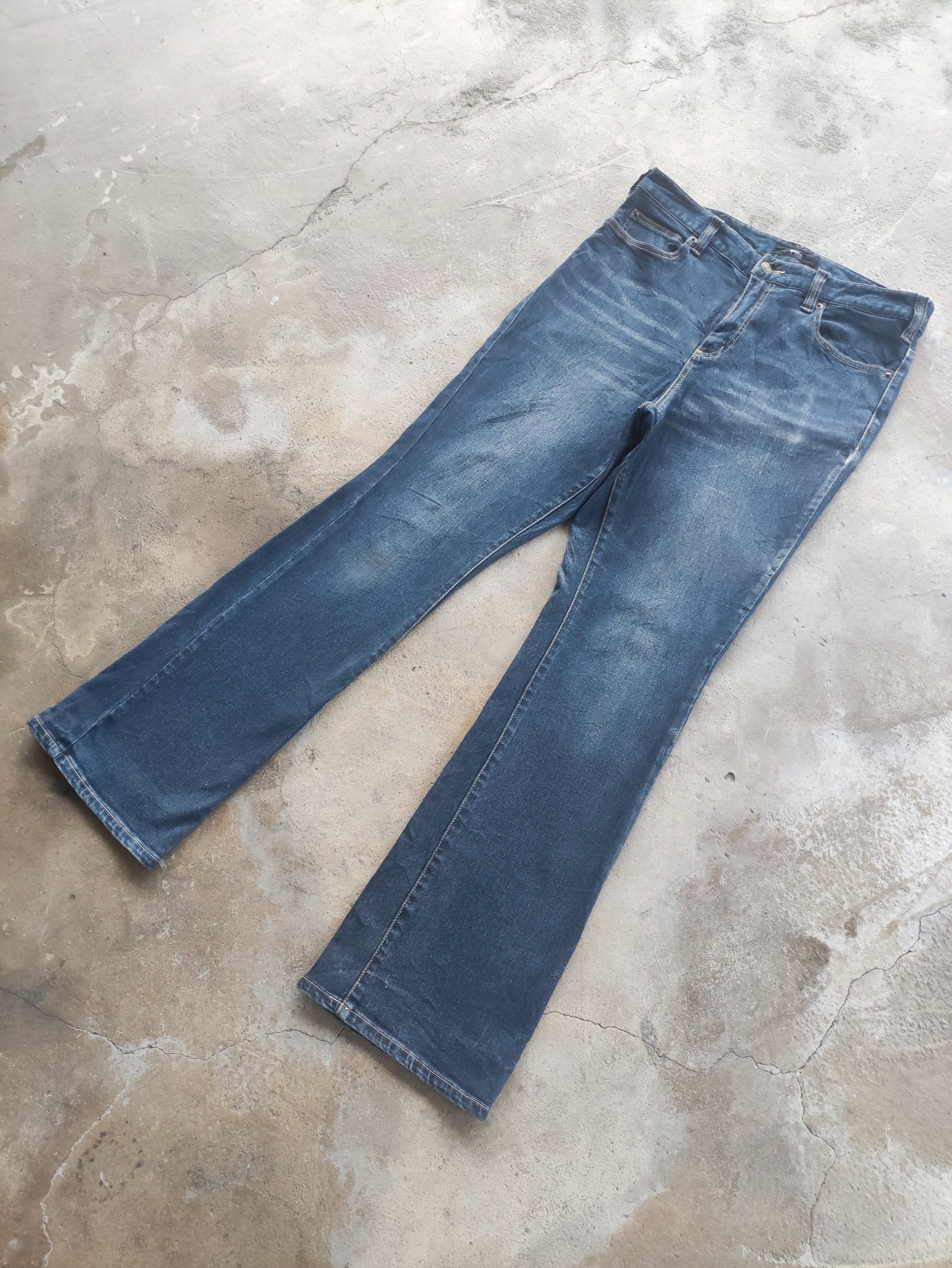 Japanese Brand Vintage Japanese Brand Flare Bootcut Faded Jeans Denim Pants Size US 33 - 2 Thumbnail