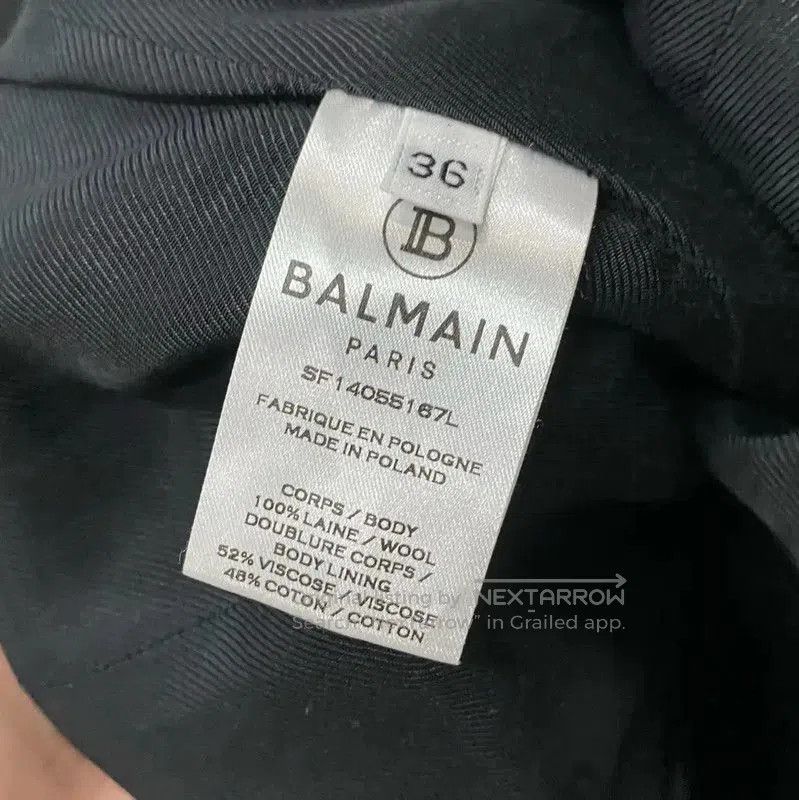 Balmain Balmain Black A-Line Skirt for Women . Size 30" / US 8 / IT 44 - 6 Thumbnail