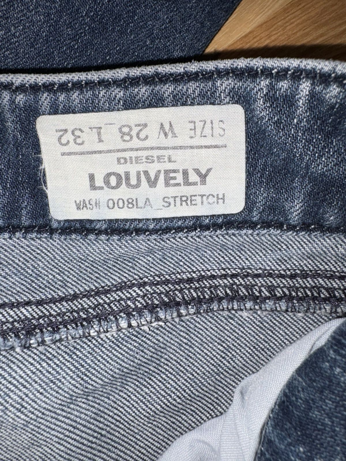 Diesel Diesel "Louvely" Flare Bootcut Jeans — Wash 008LA (Stretch) Size 28" / US 6 / IT 42 - 9 Thumbnail