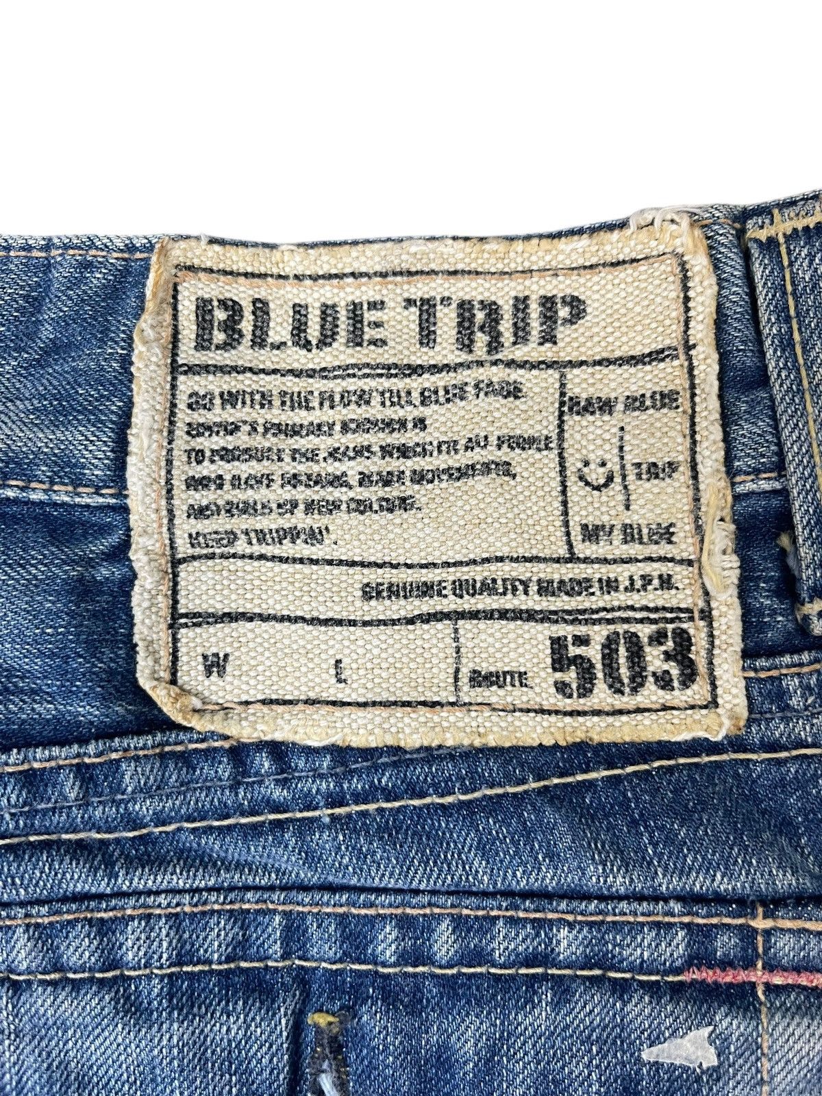 Edwin Vintage Edwin Blue Trip 503 Jeans Streetwear Size 29" - 4 Thumbnail