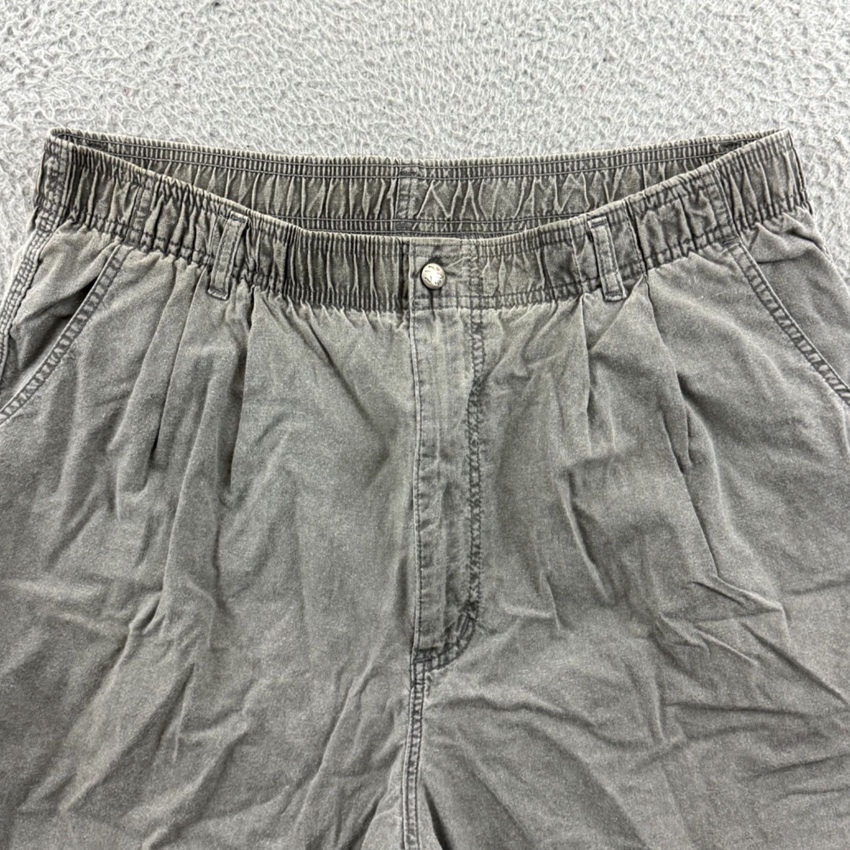 Ocean Pacific Vintage Ocean Pacific Short Mens 34 Gray 80s Elastic Waist Twill Khaki Surf USA Short Size US 34 / EU 50 - 4 Thumbnail