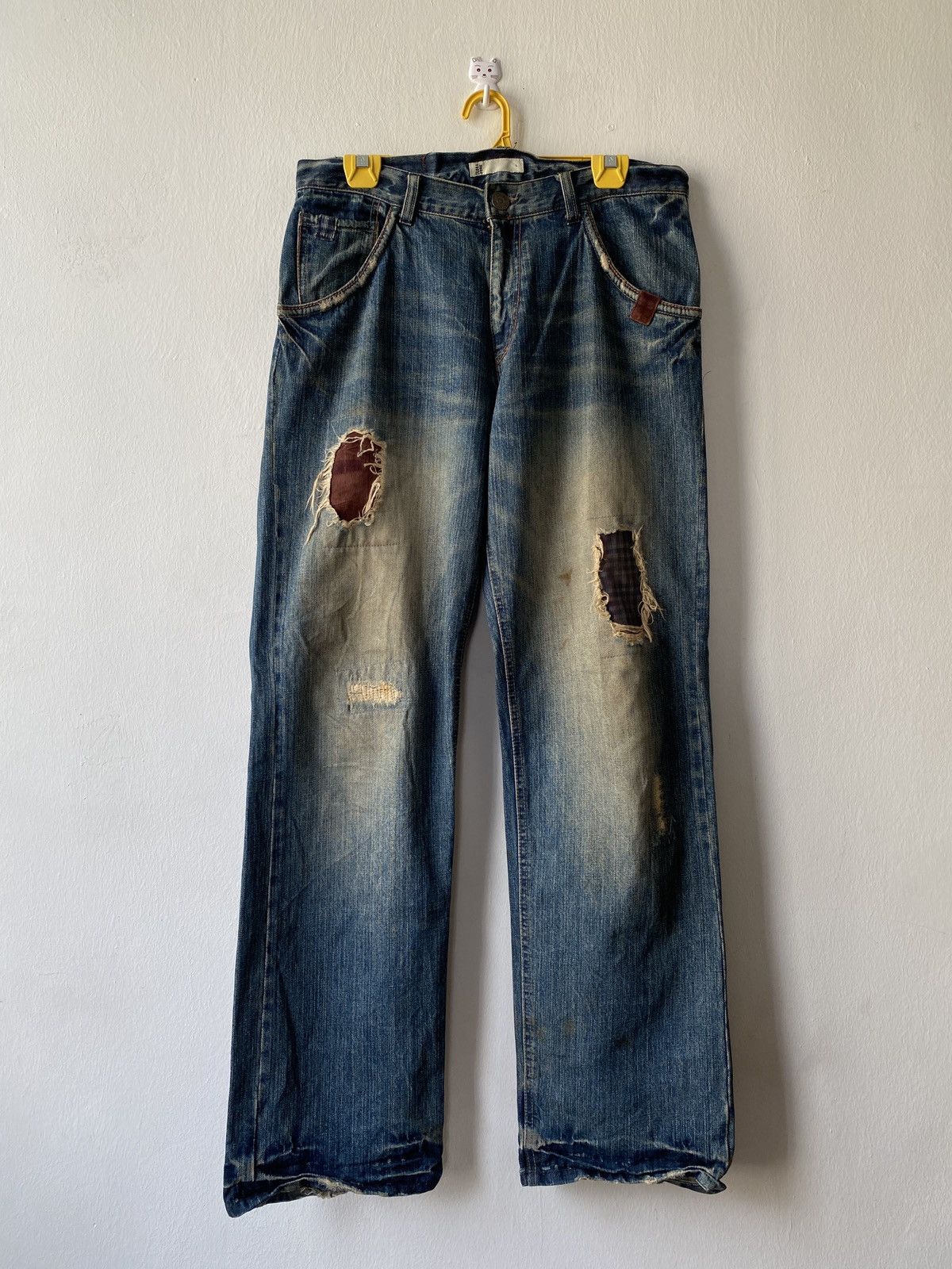Japanese Brand Japanese Brand Global Work Distressed Denim Size US 32 / EU 48 - 1 Thumbnail