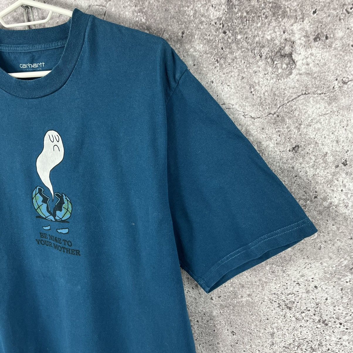 Carhartt Wip × Vintage Carhartt Wip Be Nice To Your Mother Tee Big Logo Size L Size US L / EU 52-54 / 3 - 6 Thumbnail
