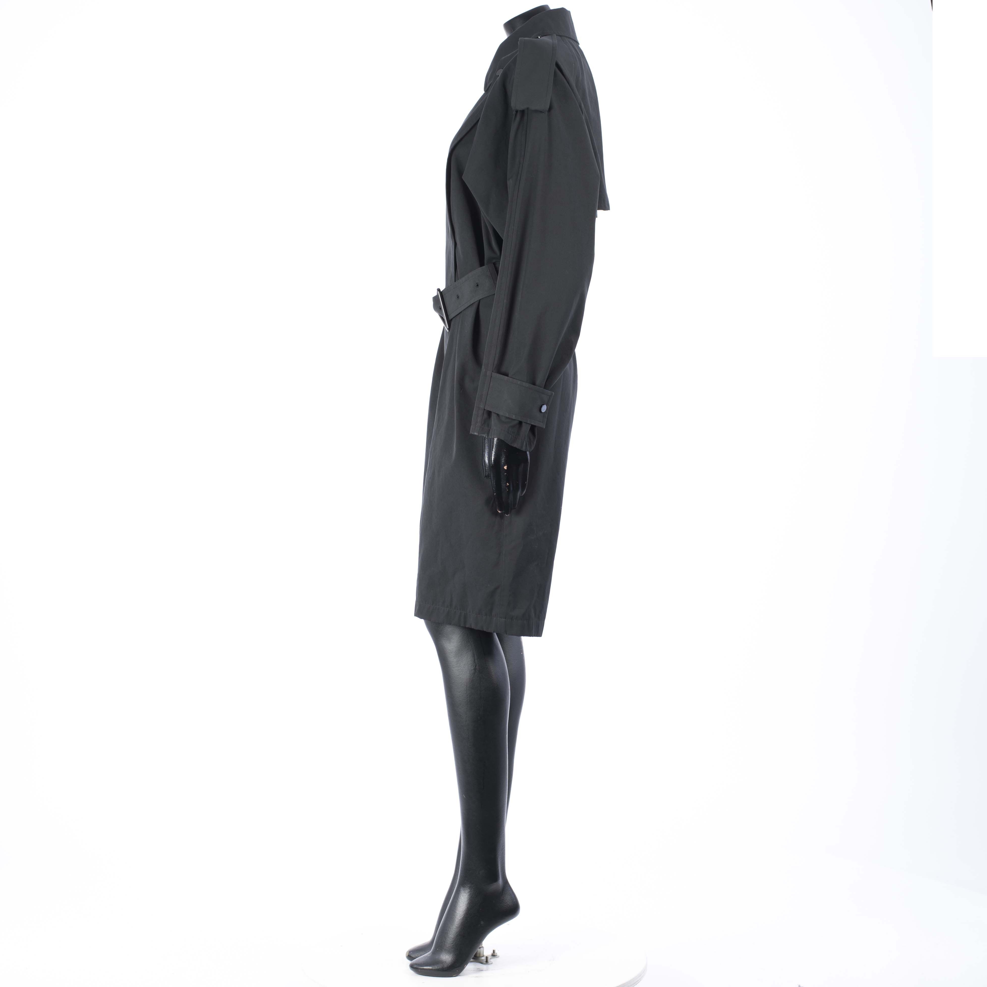 Bottega Veneta Jumpsuit With Asymmetrical Fastening In Black Cotton Blend Size 27" / US 4 / IT 40 - 12 Thumbnail