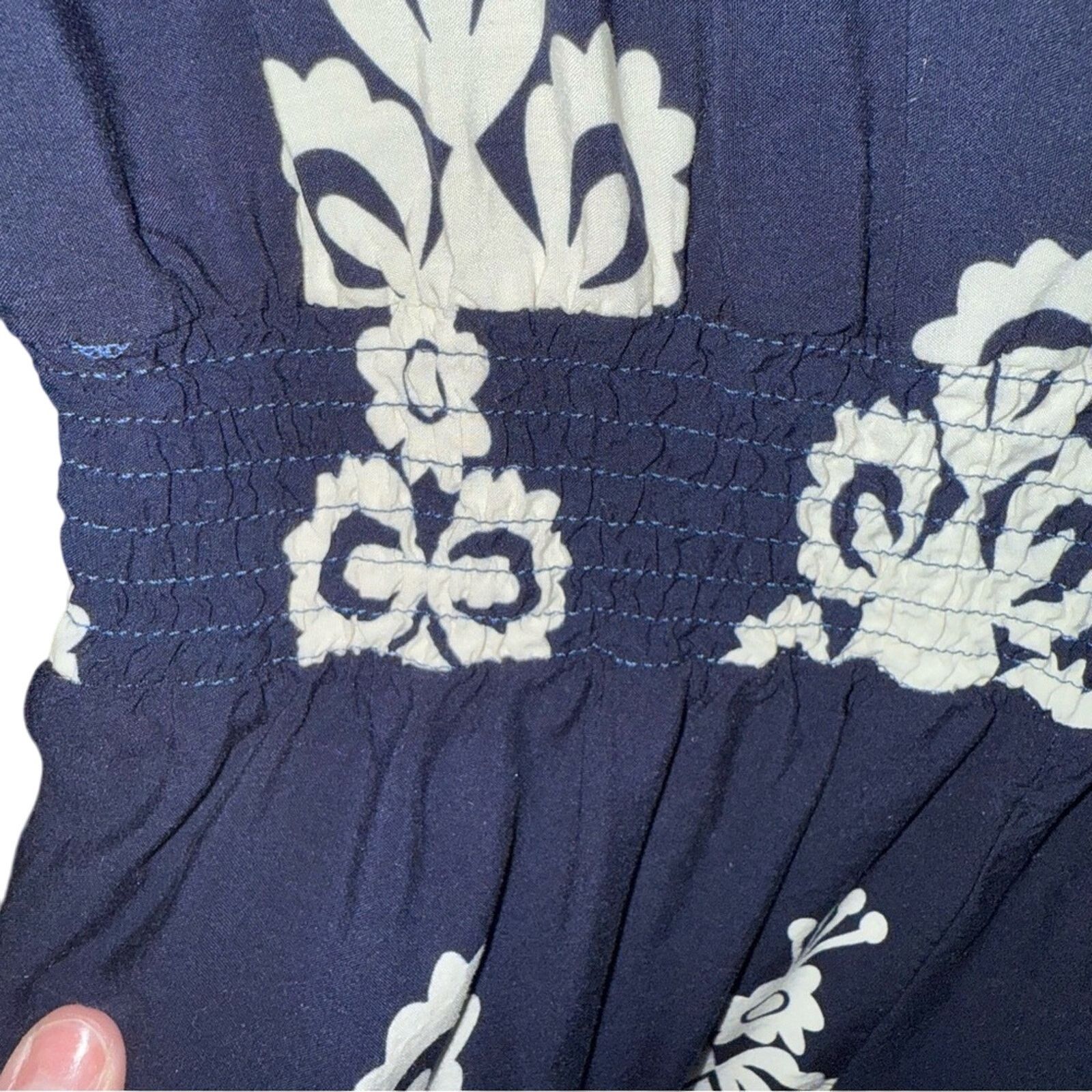 Shein SHEIN Elegant Navy and White Jumpsuit Size L Size 32" / US 10 / IT 46 - 5 Thumbnail