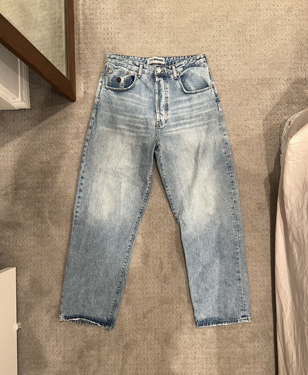 Rhude × Zara Zara Rhude Rhuigi Baggy Jean Size US 31 - 1 Thumbnail