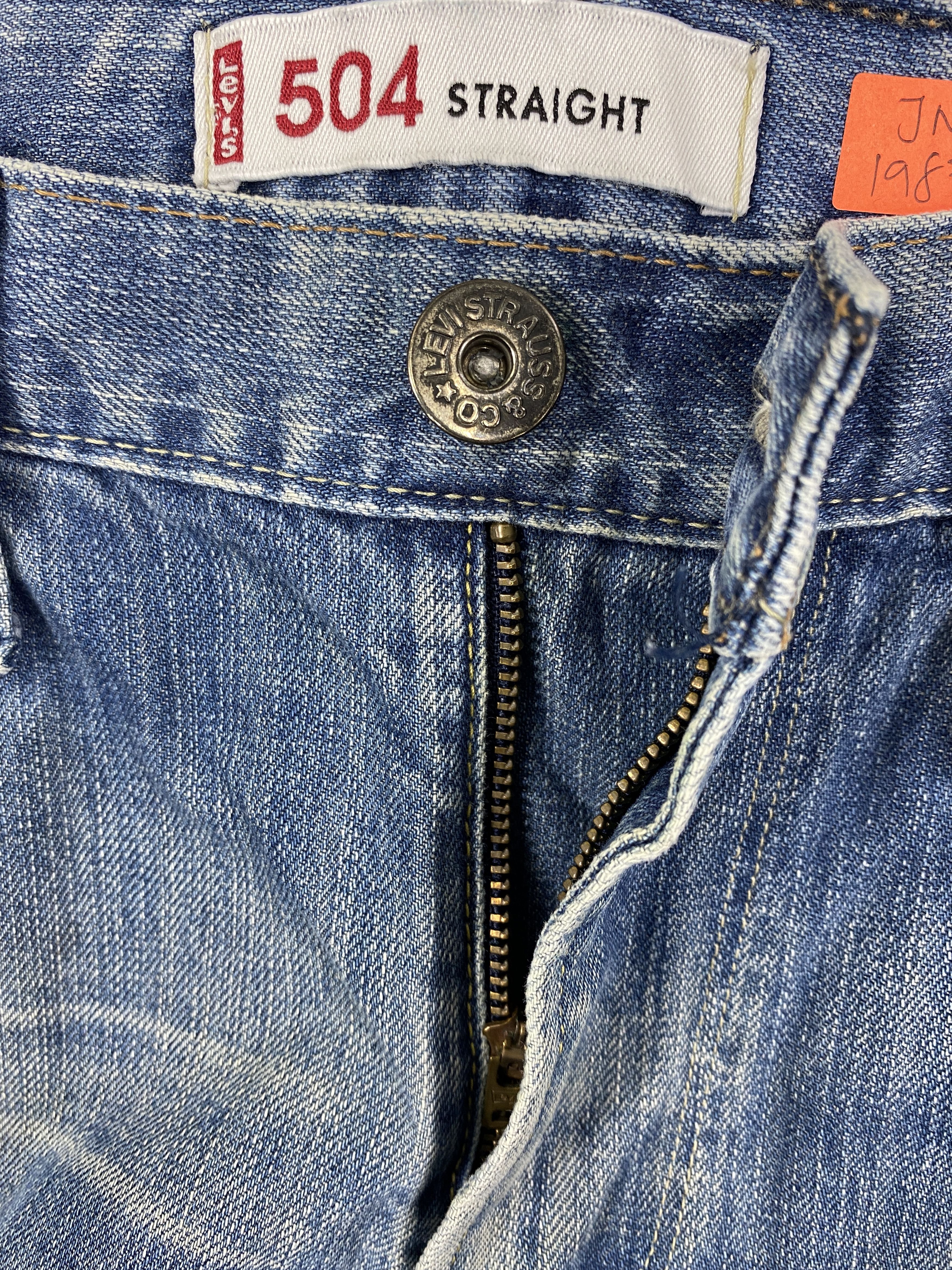 Japanese Brand Distressed Blue Levi's 504 Jeans 36x31.5 Denim -JN1987 Size US 36 / EU 52 - 6 Thumbnail