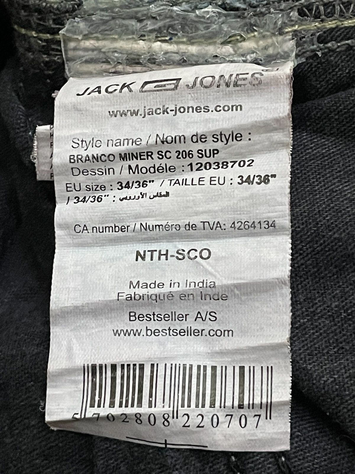 Hysteric Glamour × JNCO × Jack & Jones Vintage Jack & Jones Double Knee Baggy Loose Jeans Size US 34 / EU 50 - 19 Thumbnail