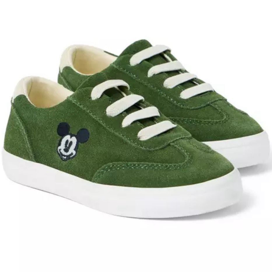 Disney Janie and Jack x Disney, Ivy Green Disney Mickey Mouse Suede Size US 4 / IT 34 - 1 Thumbnail