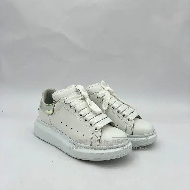 Alexander McQueen Alexander Mcqueen White laser shoetail lace thick-soled ca Size US 5.5 / IT 35.5 - 2 Thumbnail