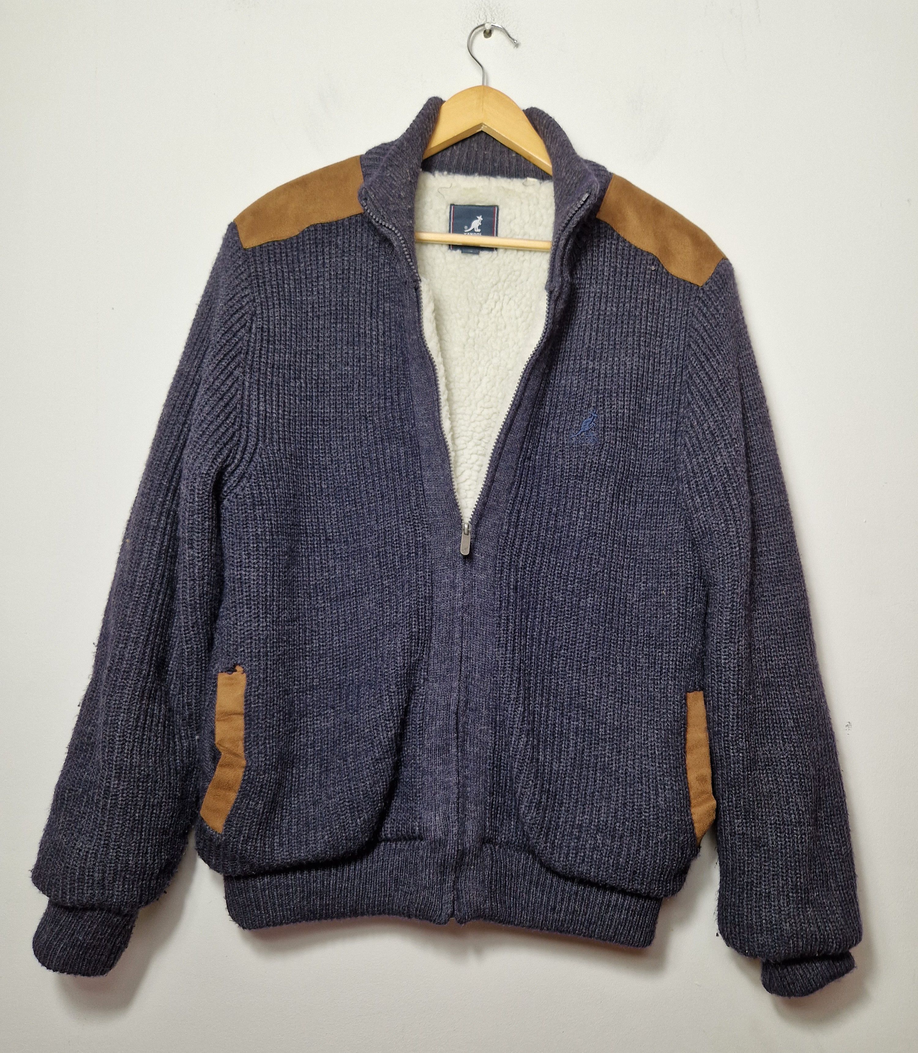 Kangol × Vintage Kangol sherpa fur y2k vintage sweatshirt Size US M / EU 48-50 / 2 - 1 Thumbnail