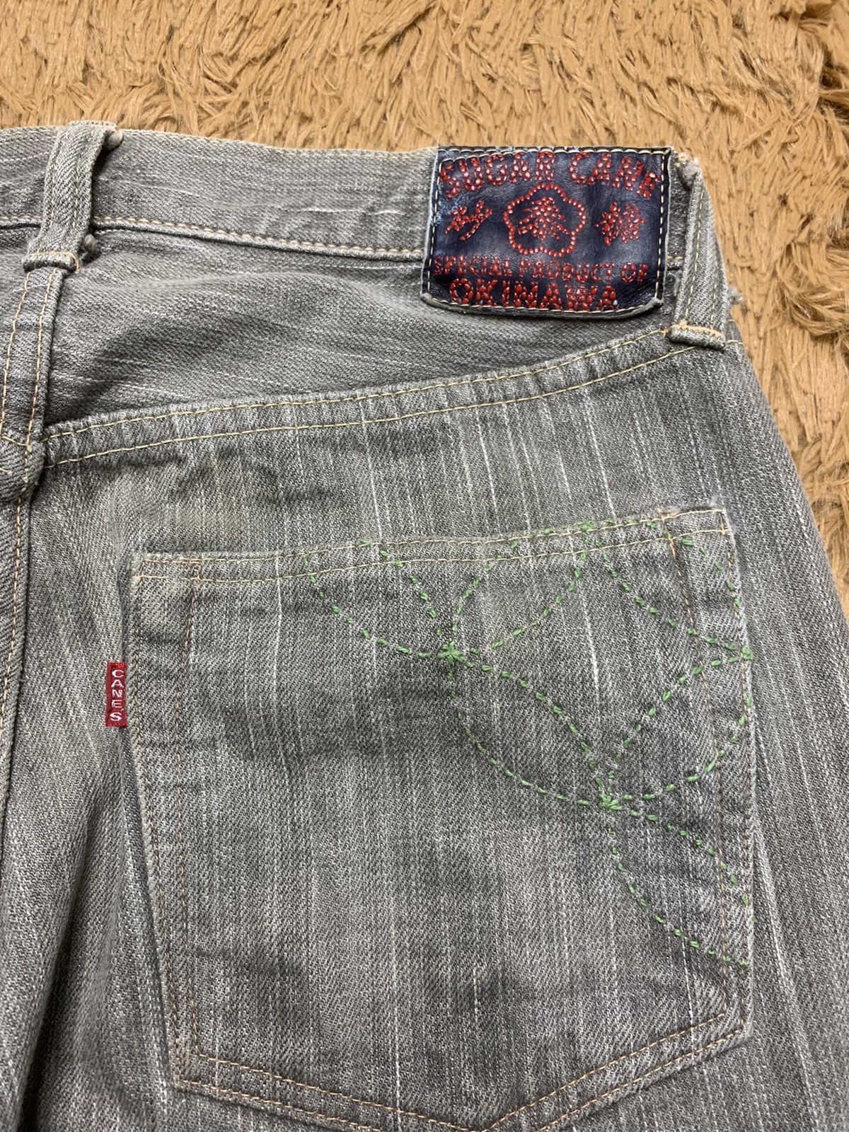 Sugar Cane 1980s Sugarcane SC 403XX Okinawa Light Grey Jeans W29 Size US 29 - 3 Thumbnail