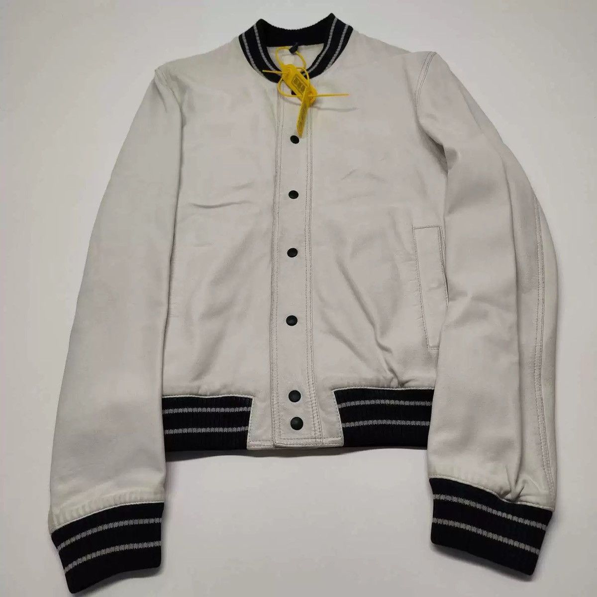 Dior Dior Homme 05ss White Lambskin Three Wolf Leather Jacket