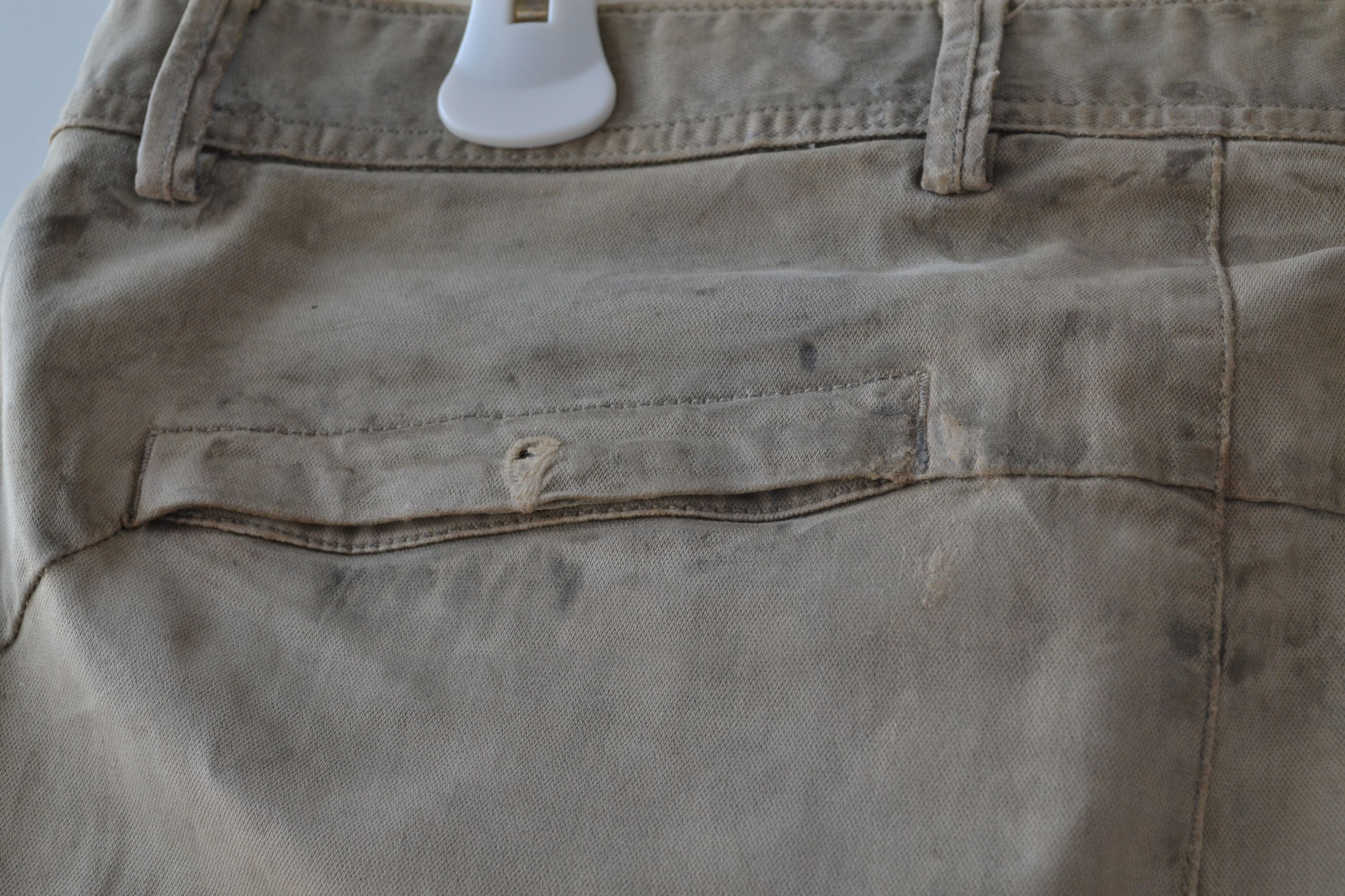 Stone Island STONE ISLAND Cargo Pants Cotton Distressed Trousers Size US 33 - 12 Thumbnail