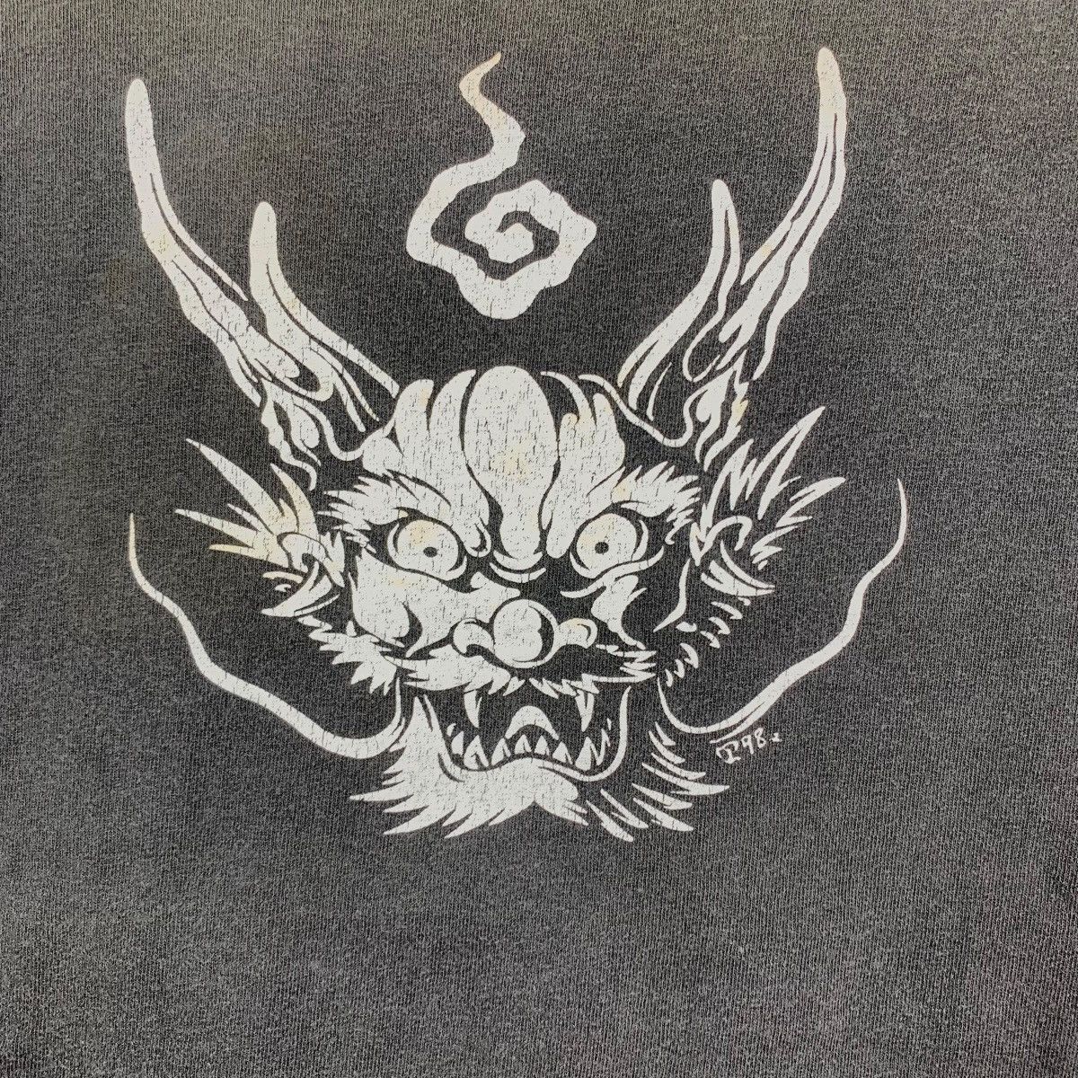 Vintage Vintage 90s ASIAN WAVE CLOTHING Skateboard Dragon Usa Tshirt Size US L / EU 52-54 / 3 - 3 Thumbnail