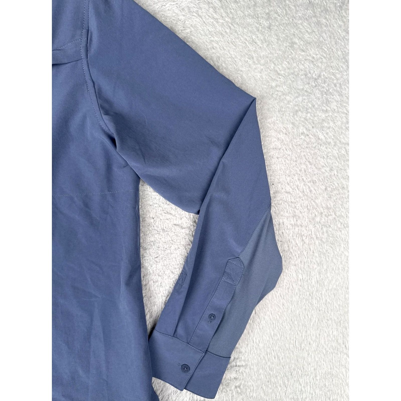 Wrangler Wrangler Shirt Womens Large Blue Long Sleeve Button Hiking AllTerrainGear Size L / US 10 / IT 46 - 2 Thumbnail