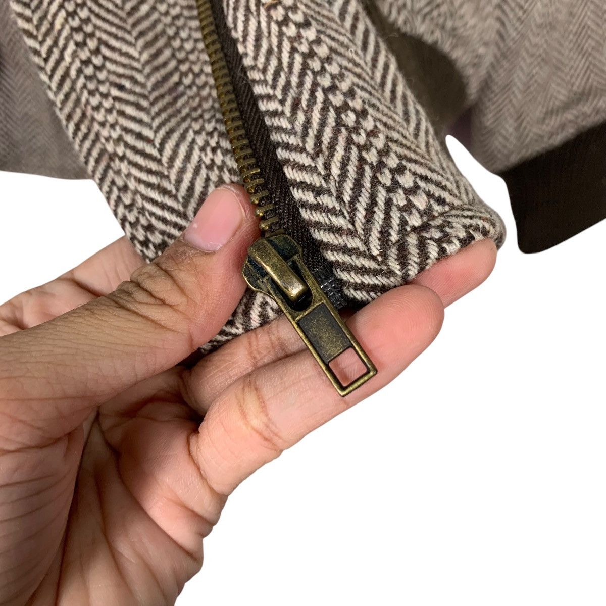 Japanese Brand FOR MEN GIRL Herringbone Double Collar Jacket #2452-C110 Size M / US 6-8 / IT 42-44 - 14 Thumbnail