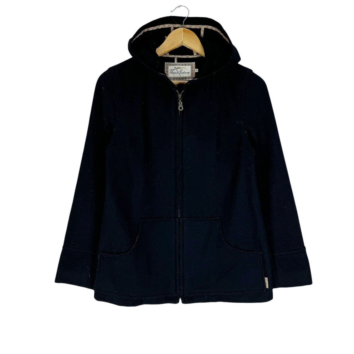 Burberry ❄️THOMAS BURBERRY HOODIE WOOL JACKET Size M / US 6-8 / IT 42-44 - 2 Thumbnail