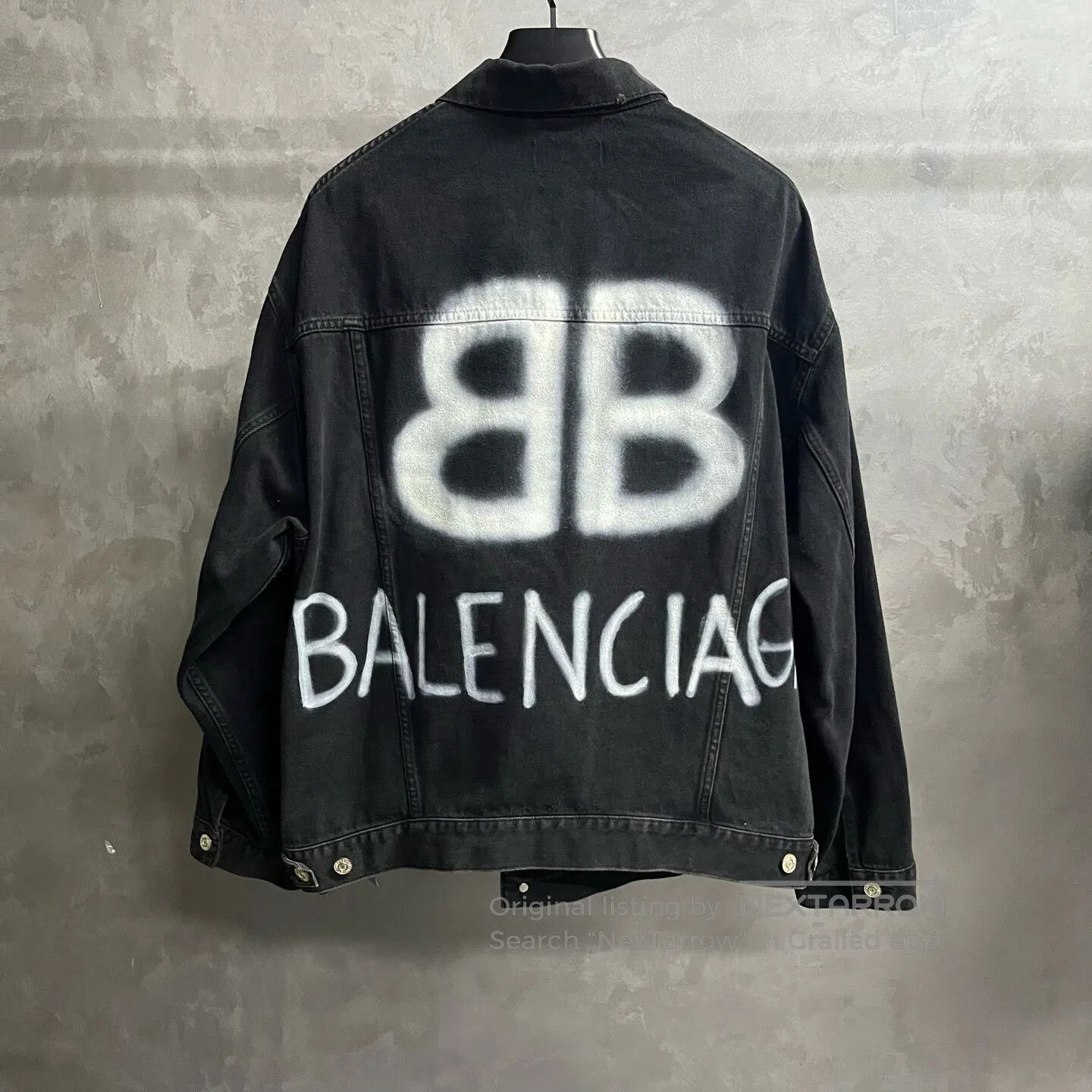 Balenciaga Balenciaga Spray-painted logo on a denim jacket| Size US XS / EU 42 / 0 - 5 Thumbnail