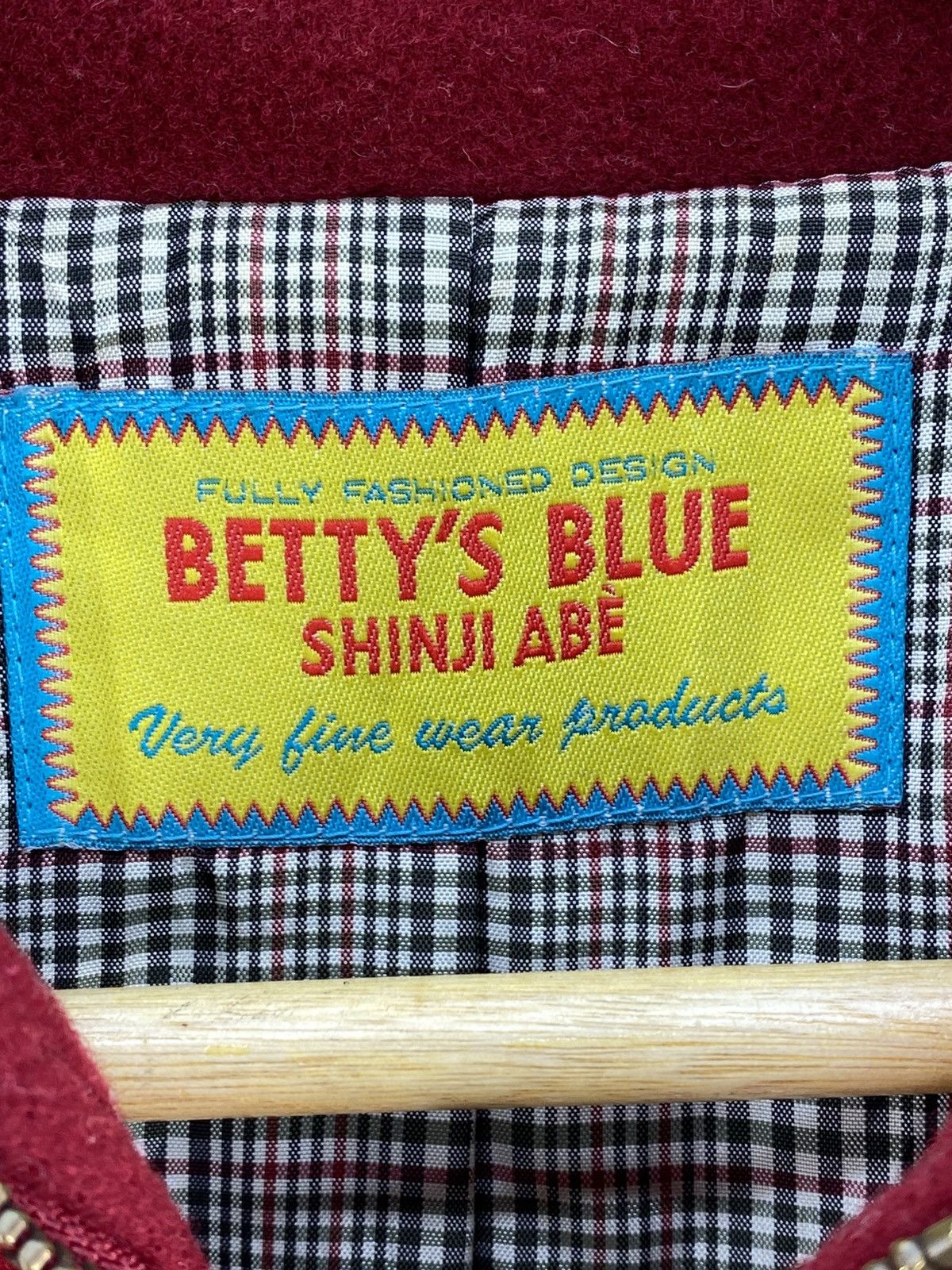 Japanese Brand Vintage Betty’s Blue Shinji Abe Wool Down Jacket Size US M / EU 48-50 / 2 - 12 Thumbnail