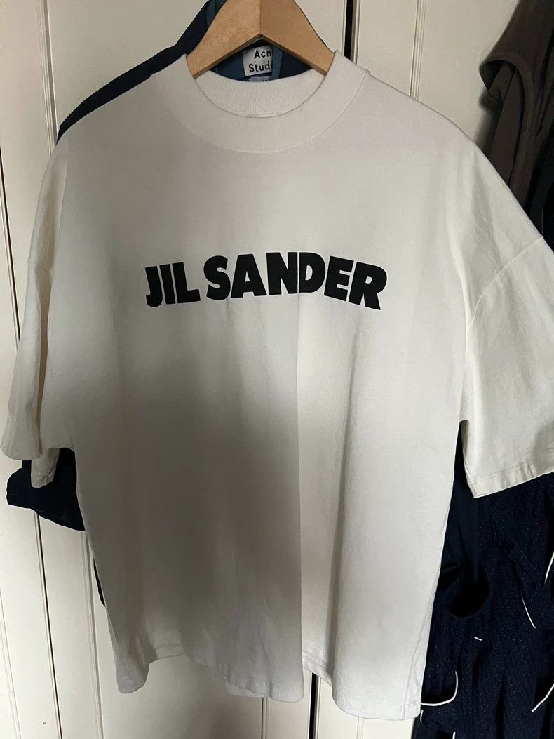 Jil Sander Jil Sander Grayish White T-shirt Size M / US 6-8 / IT 42-44 - 1 Thumbnail