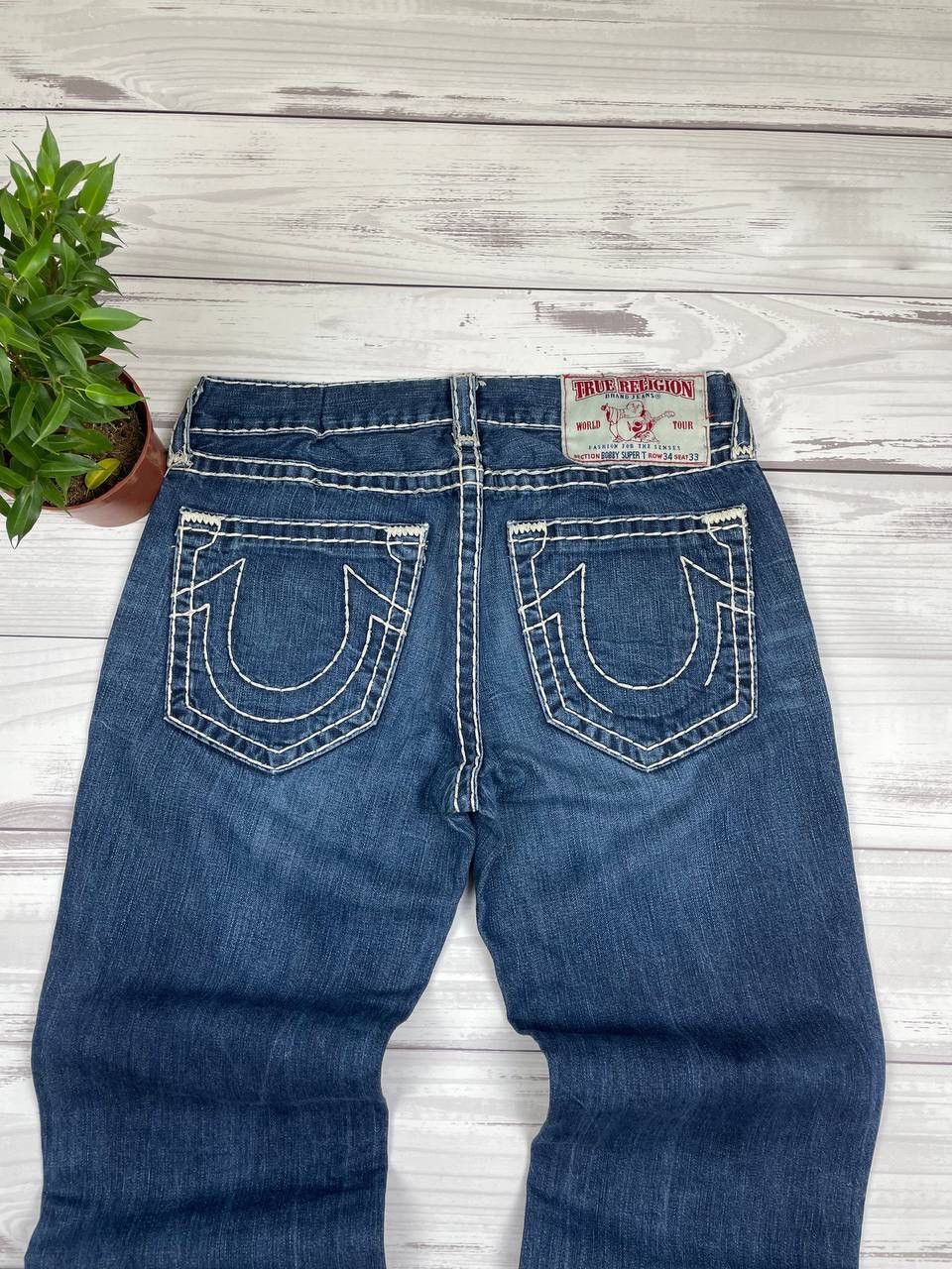 True Religion TRUE RELIGION Jack Natural Super Straight Jeans Navy Size US 34 / EU 50 - 4 Thumbnail