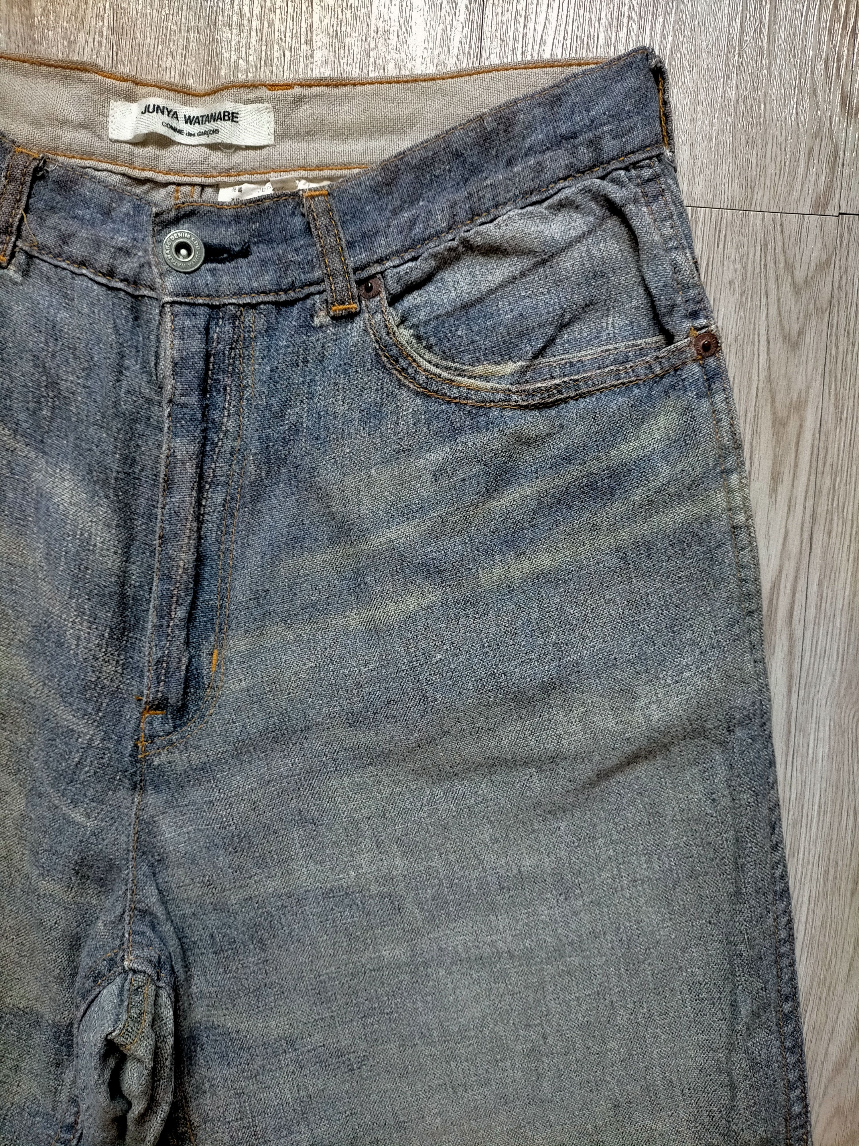Junya Watanabe Junya Watanabe Comme des Garcons Wide Leg Baggy Denim Size US 31 - 5 Thumbnail
