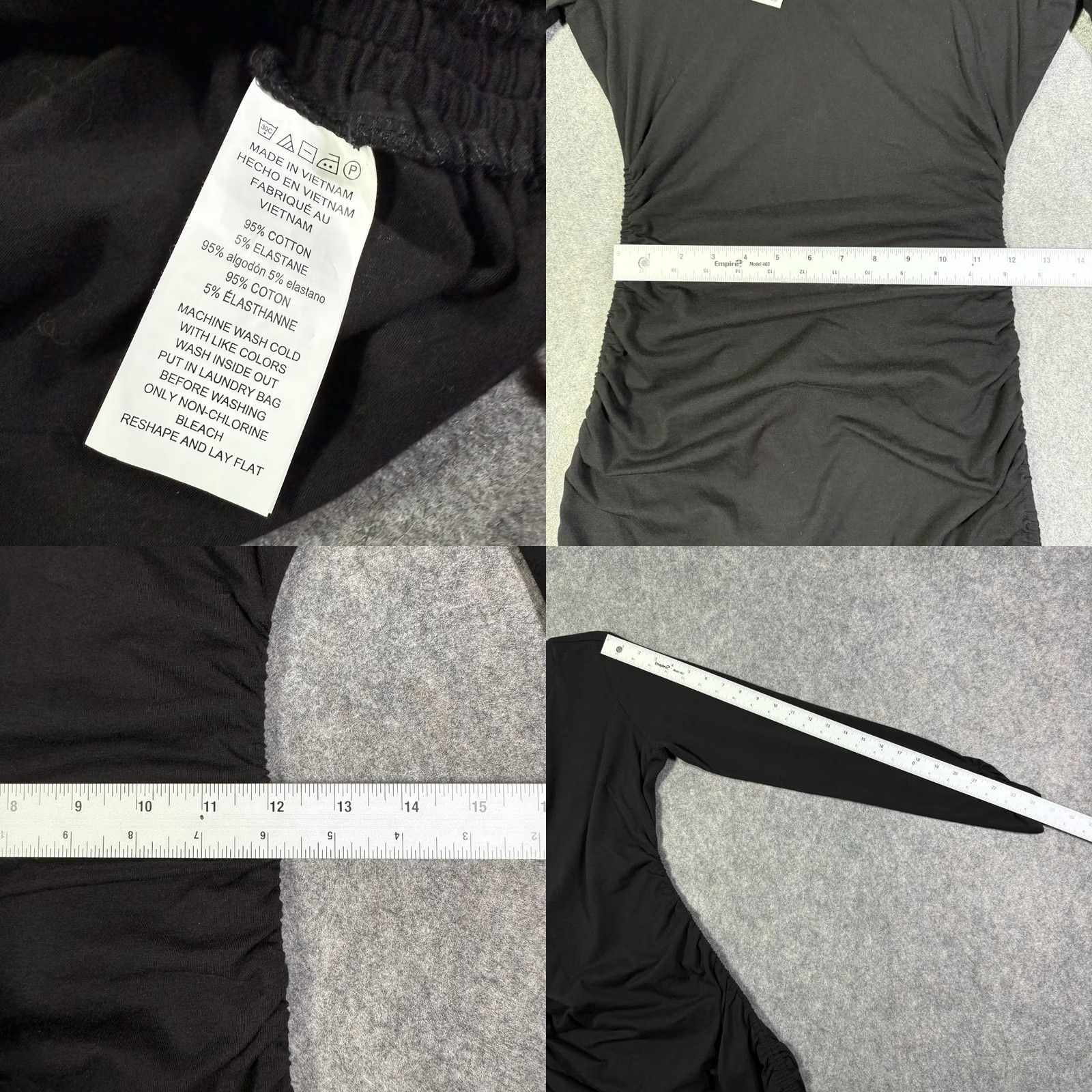 Michael Kors Michael Kors Bodycon Dress Women's Sz XS Black Stretch Adjustable Ruched Size XS / US 0-2 / IT 36-38 - 9 Thumbnail