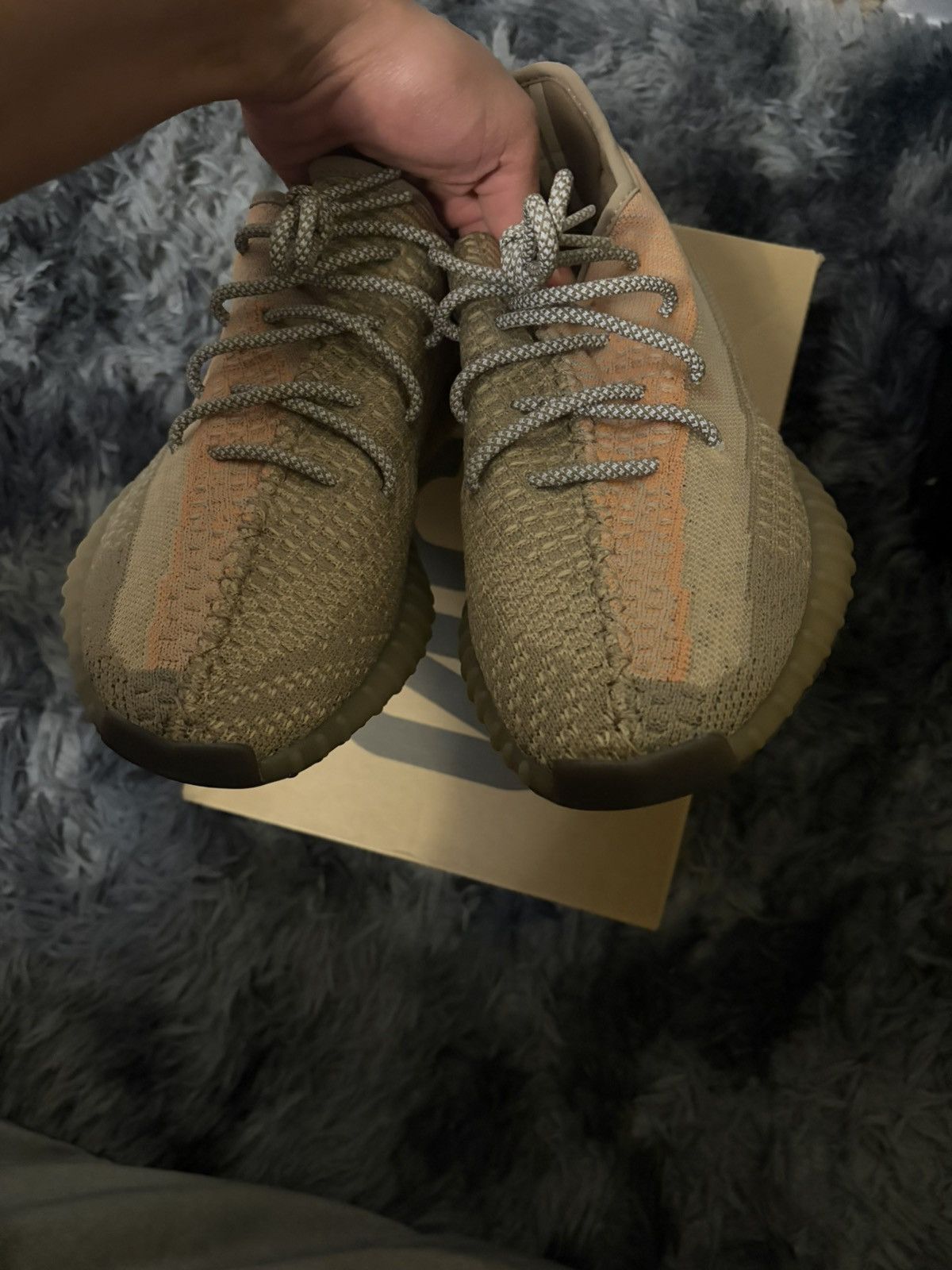 Yeezy Adidas Yeezy Boost 350 V2 "Sand Taupe Size US 10.5 / EU 43-44 - 2 Thumbnail