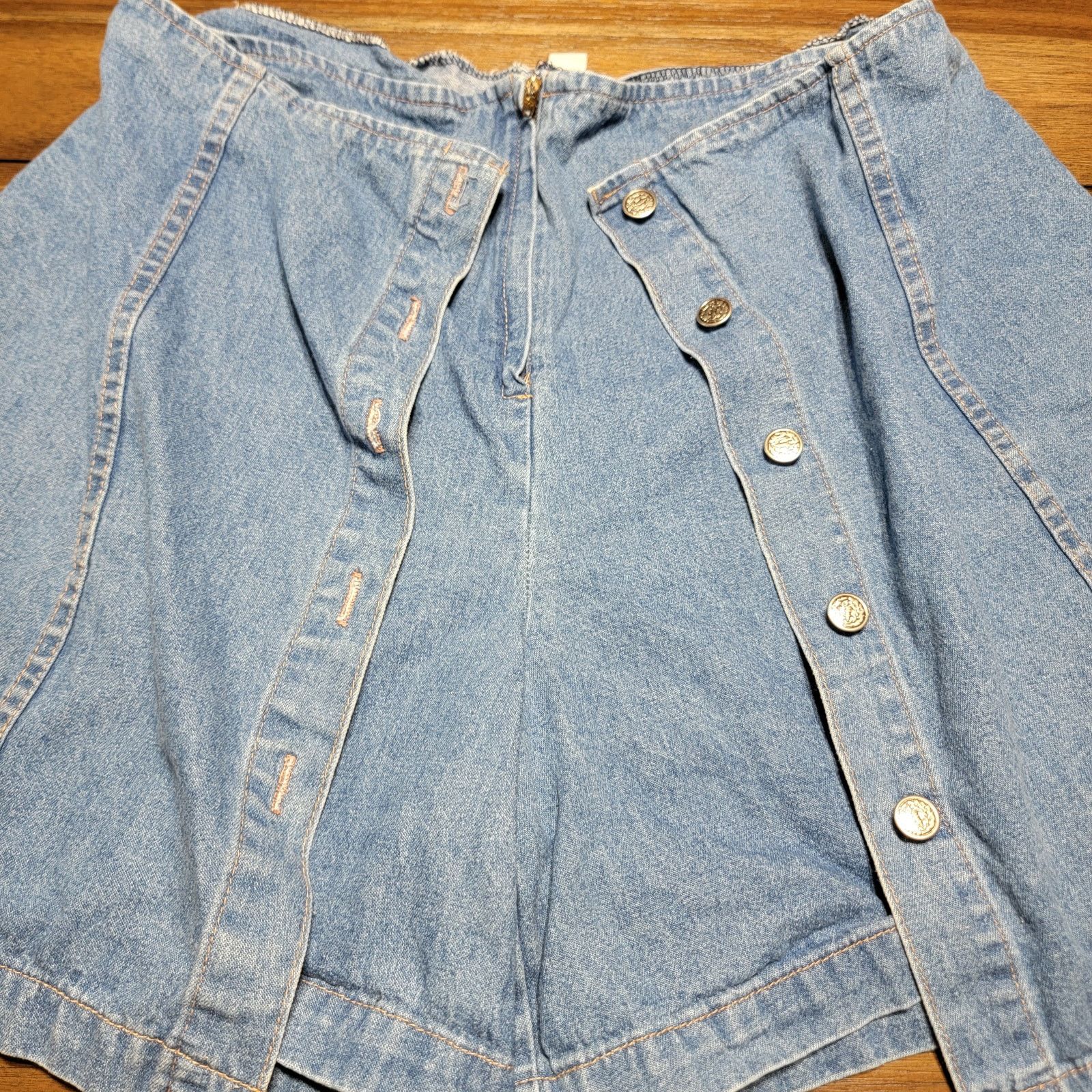 Cherokee Cherokee Denim Skorts w/ Full Button Front - Size 18 Size 40" / US 18 - 2 Thumbnail