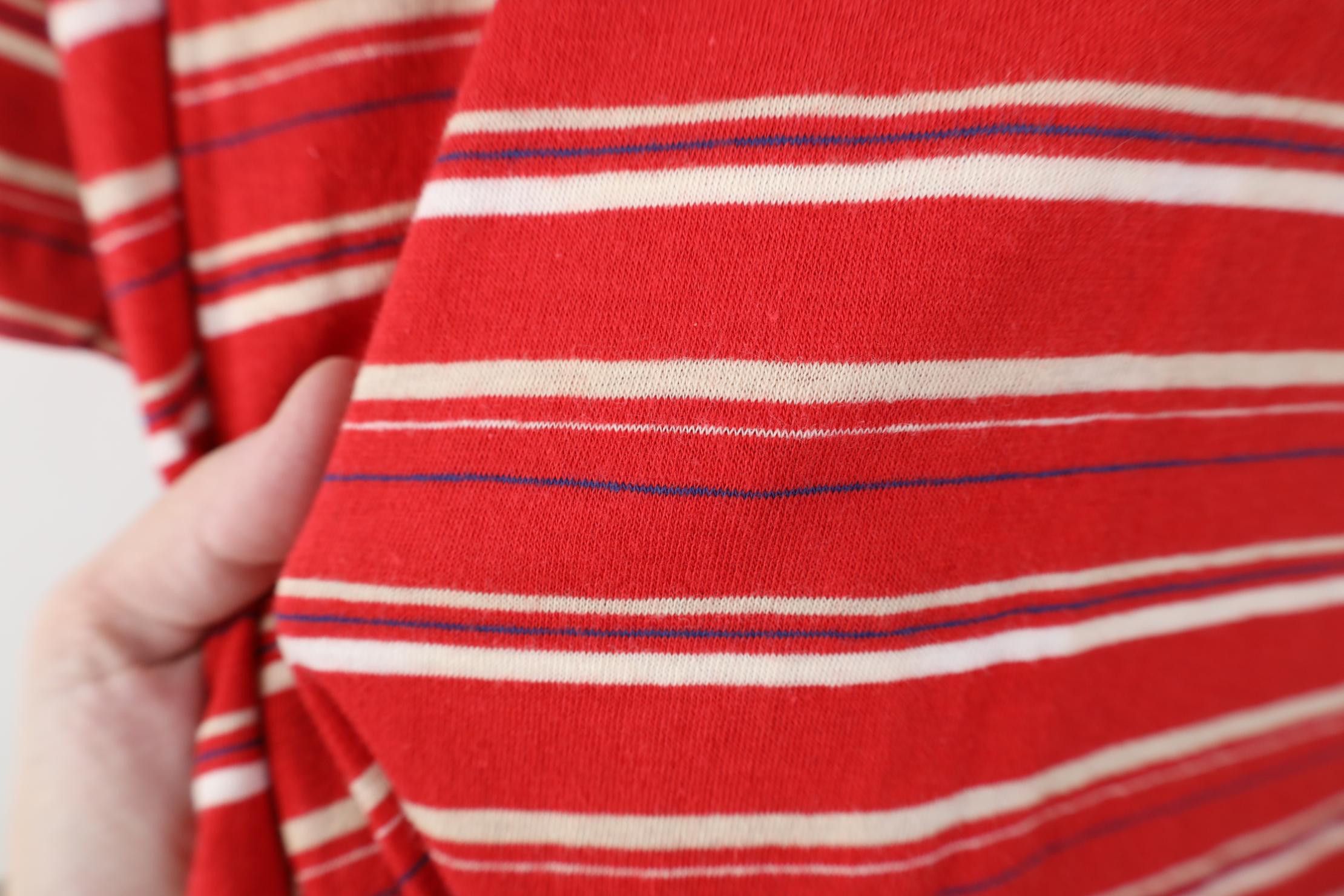 Vintage Vintage 70s 80s Streetwear Block Knit Golf Polo Shirt Red Size US L / EU 52-54 / 3 - 12 Thumbnail