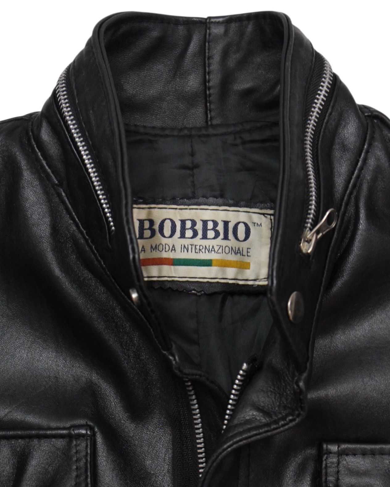 Hysteric Glamour 2000S BOBBIO “MODA INTERNAZIONALE” LEATHER FIELD JACKET Size US S / EU 44-46 / 1 - 4 Thumbnail