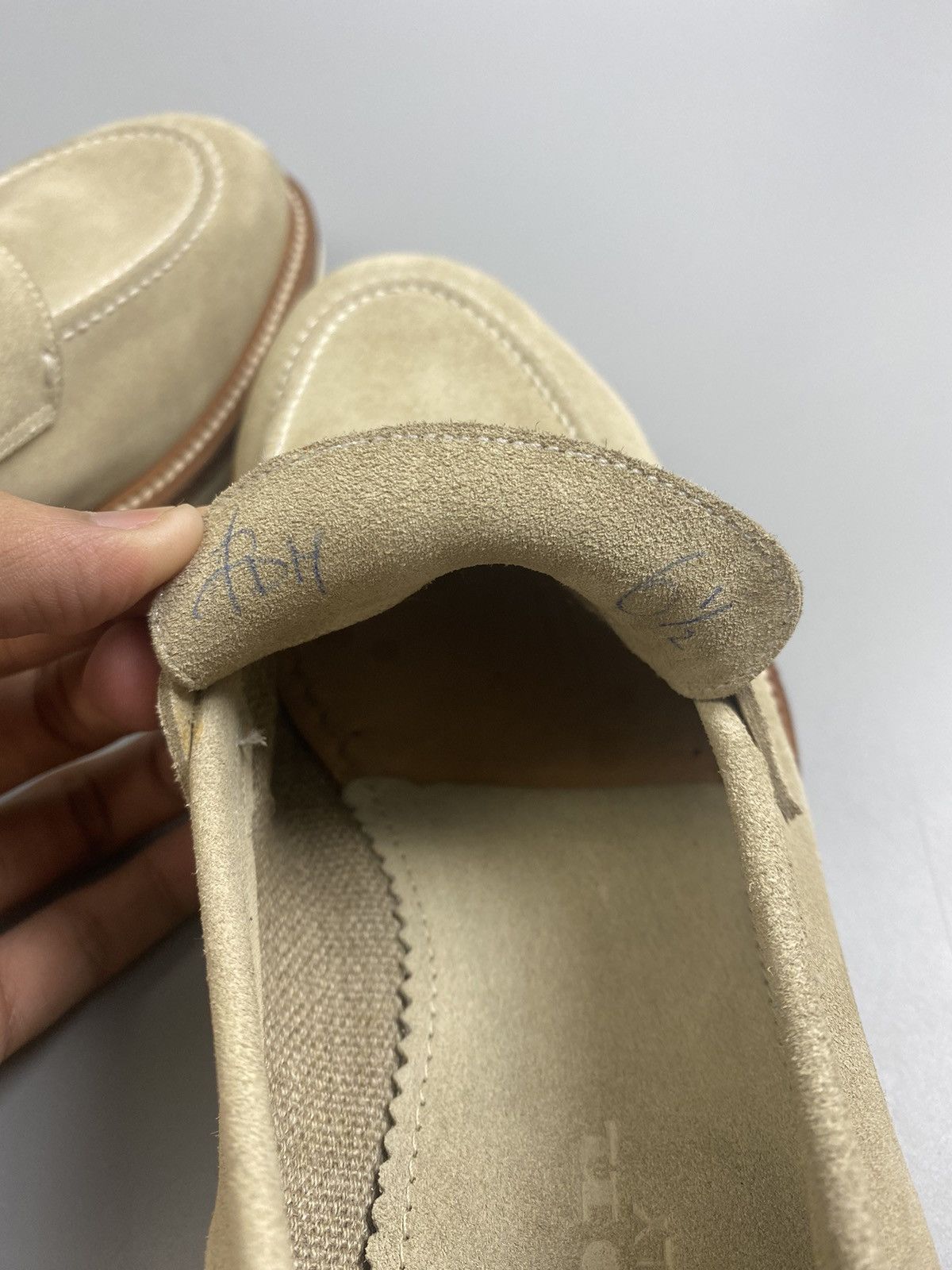 Kiton Kiton Beige Leather Suede Loafers Size US 6.5 / EU 39-40 - 10 Thumbnail