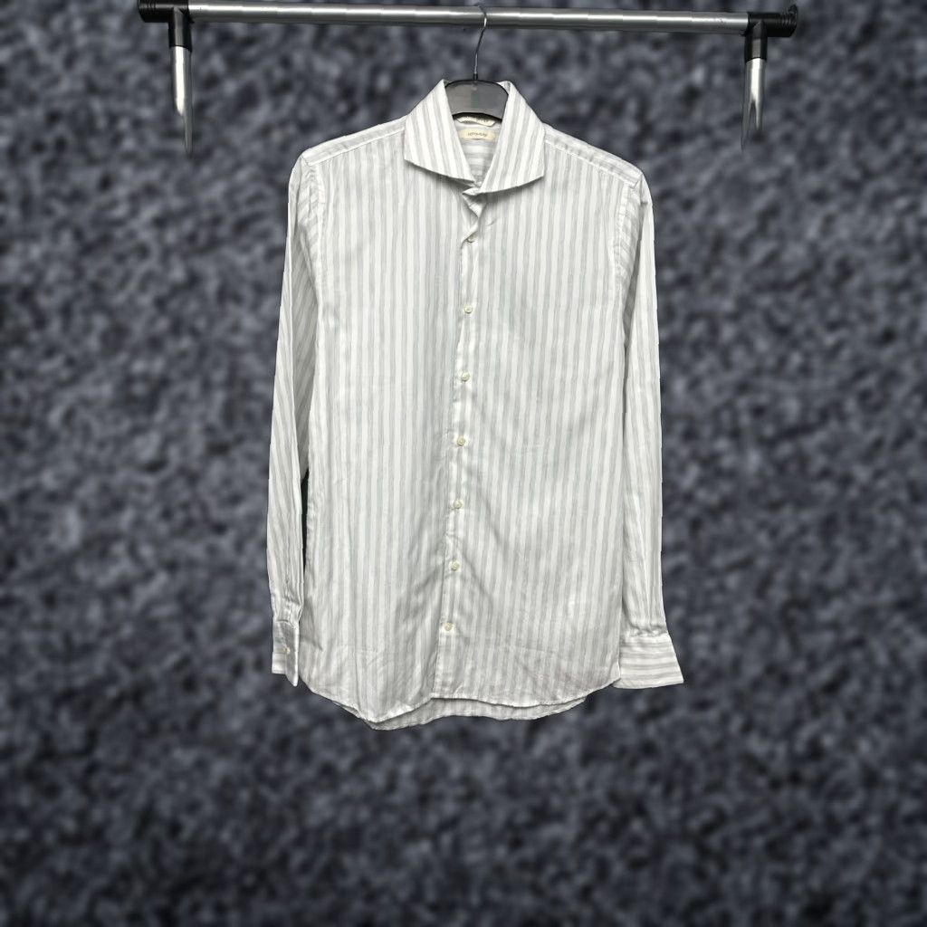 Suitsupply Suitsupply Striped Shirt Slim Fit Size S Mens Long Sleeve Button-Up Multicolor Cotton Shirt Size US S / EU 44-46 / 1 - 1 Thumbnail