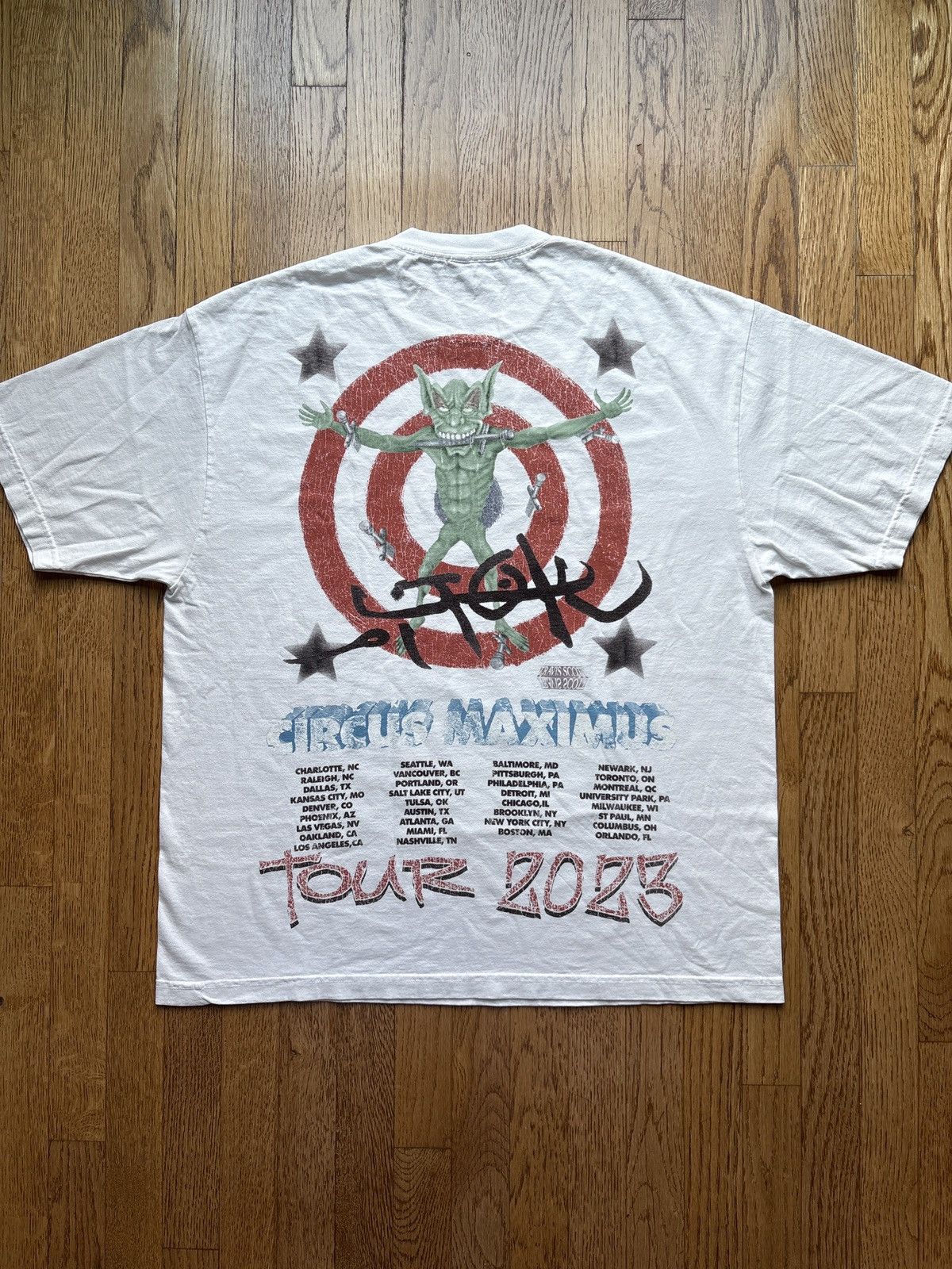 Band Tees Travis Scott Utopia Circus Maximus 2023 Tour III Tee Sz XL Size US XL / EU 56 / 4 - 2 Thumbnail