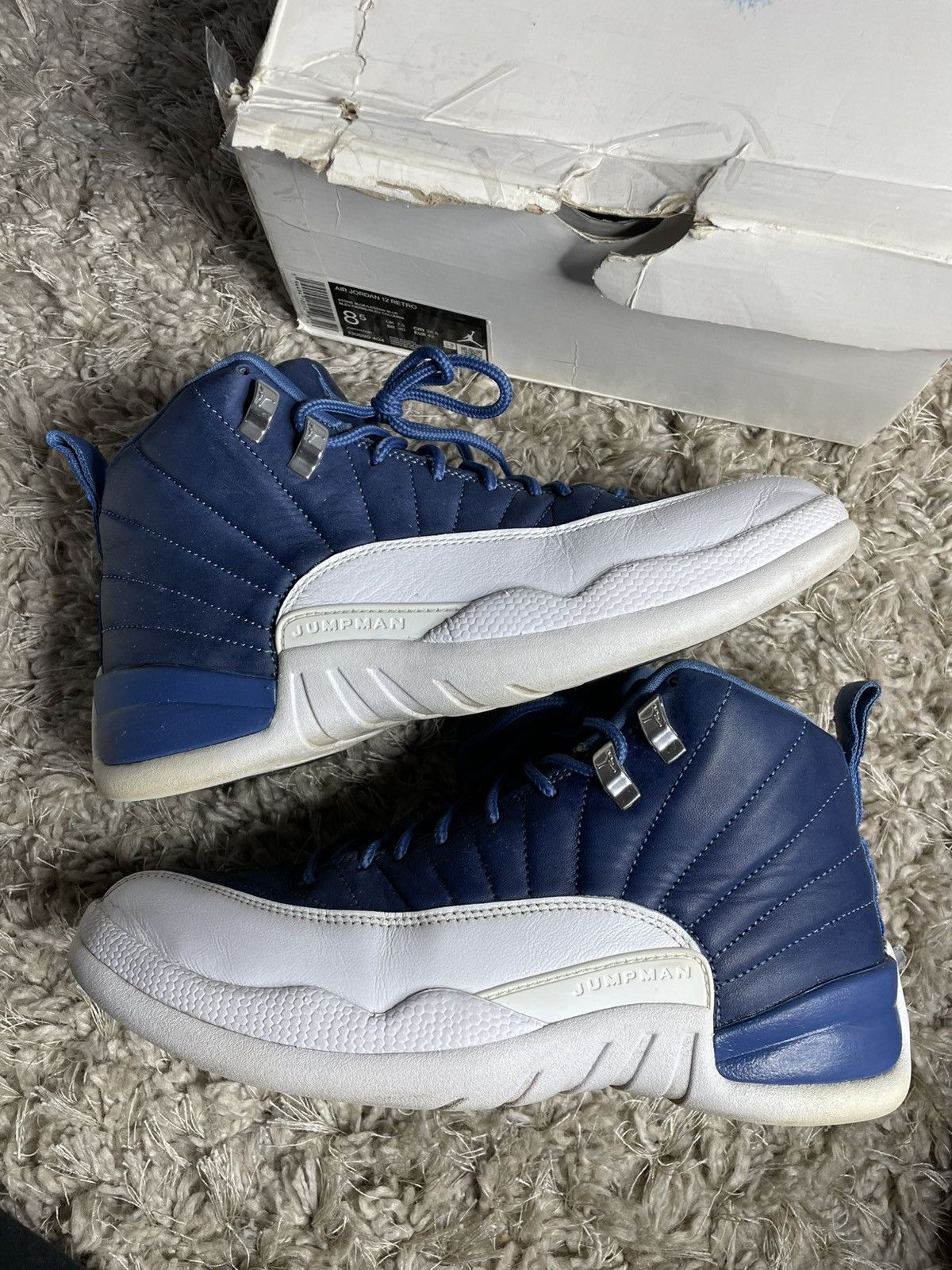 Jordan Brand Jordan 12 Indigo Size US 8.5 / EU 41-42 - 2 Thumbnail