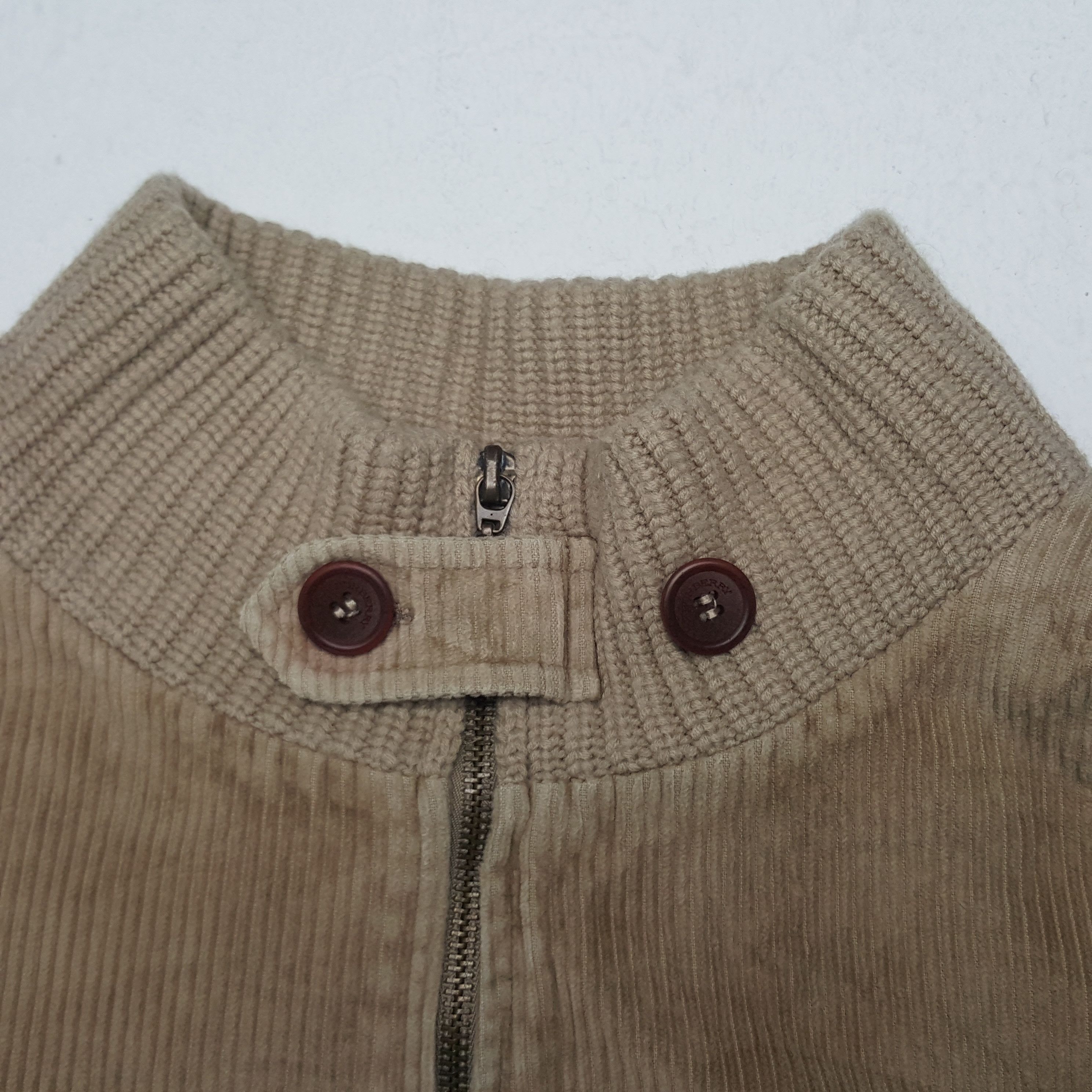 Burberry × Vintage Vintage Burberry London Custon Art Logo Wool Corduroy Jacket Size US XL / EU 56 / 4 - 6 Thumbnail