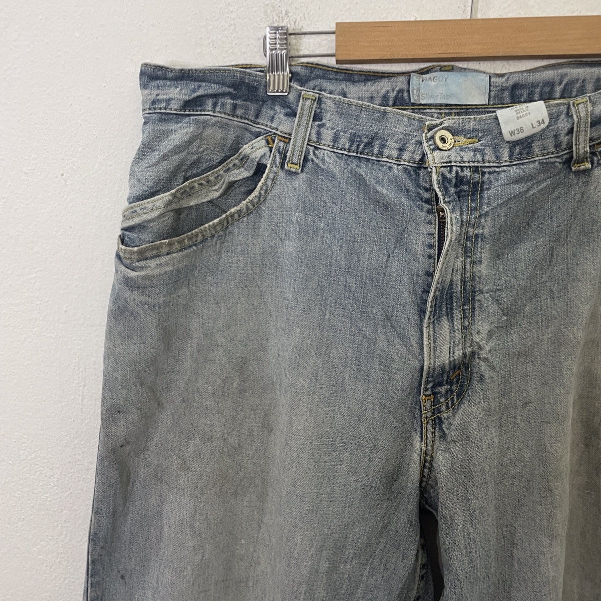 Levi's Vintage Levis Silver Tab Baggy Denim Size US 36 / EU 52 - 3 Thumbnail