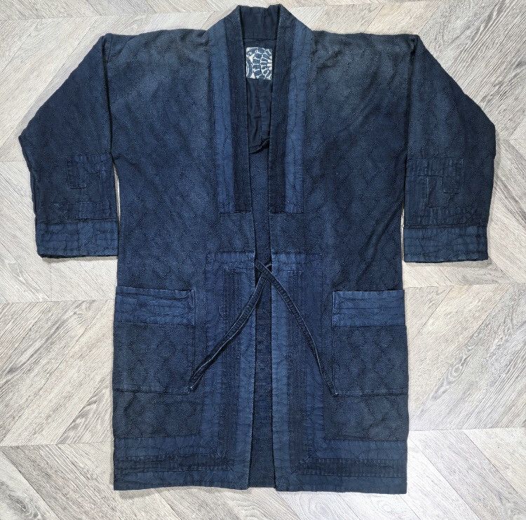 Visvim VISVIM 16SS ICT RUUNPE COAT Blue Stabbed Prickly Long Robe 